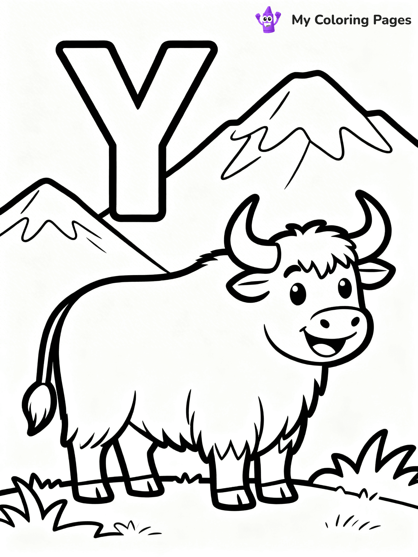 Letter Y Coloring Pages - 30