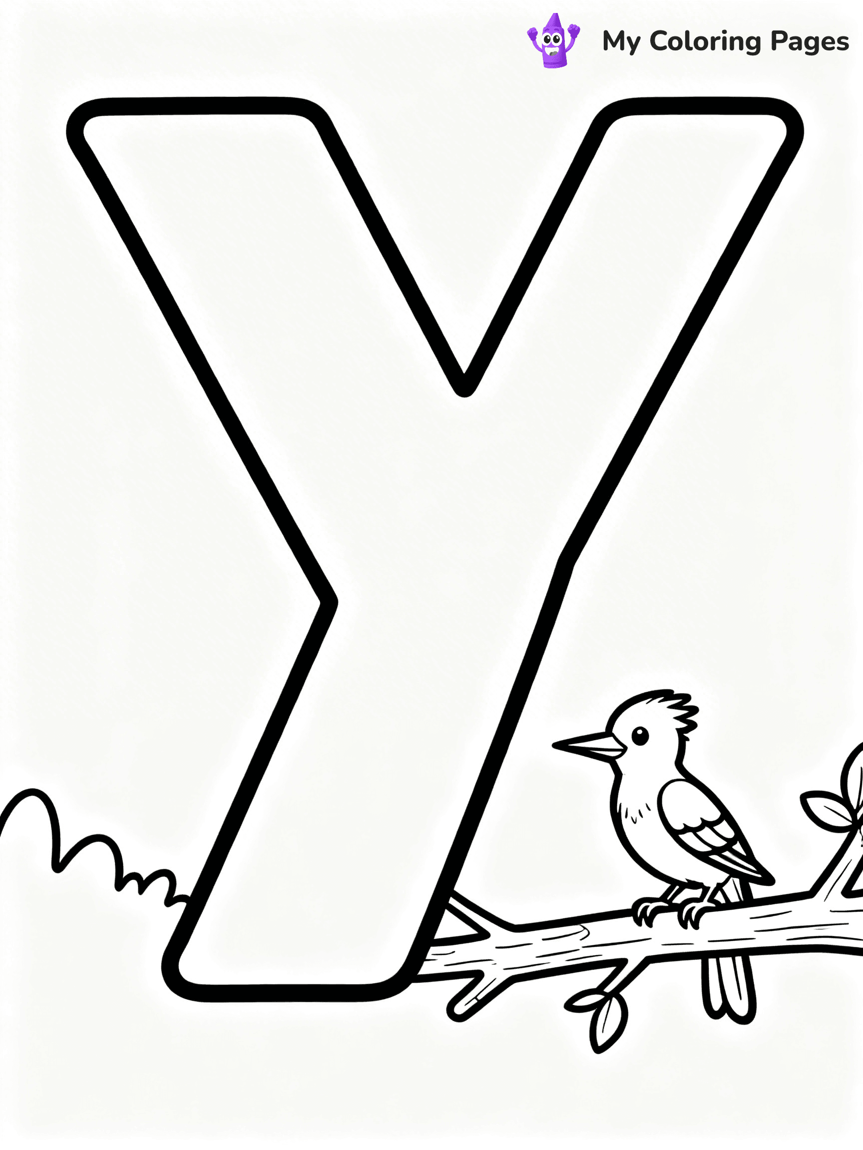 Letter Y Coloring Pages - 18