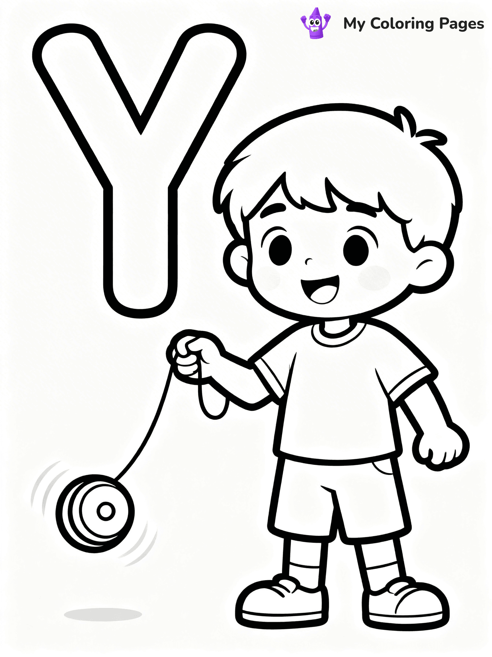Letter Y Coloring Pages - 13