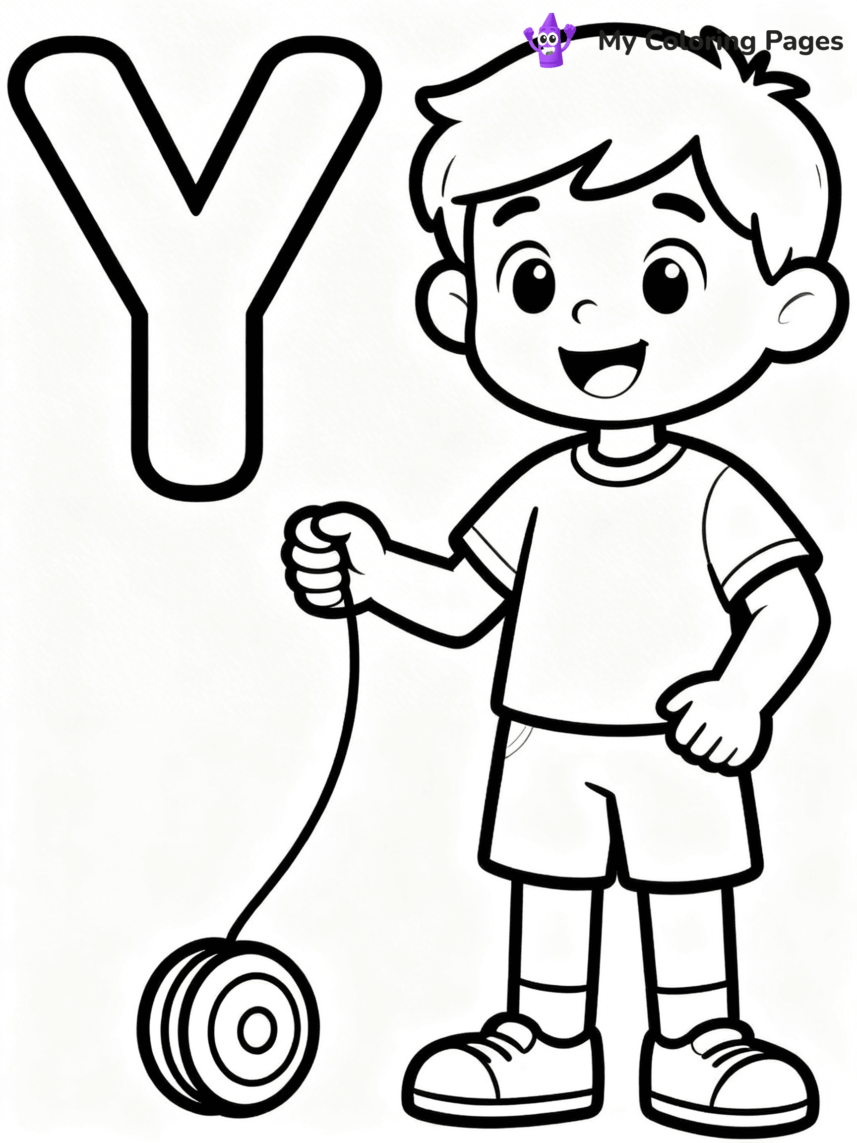 Letter Y Coloring Pages - 12