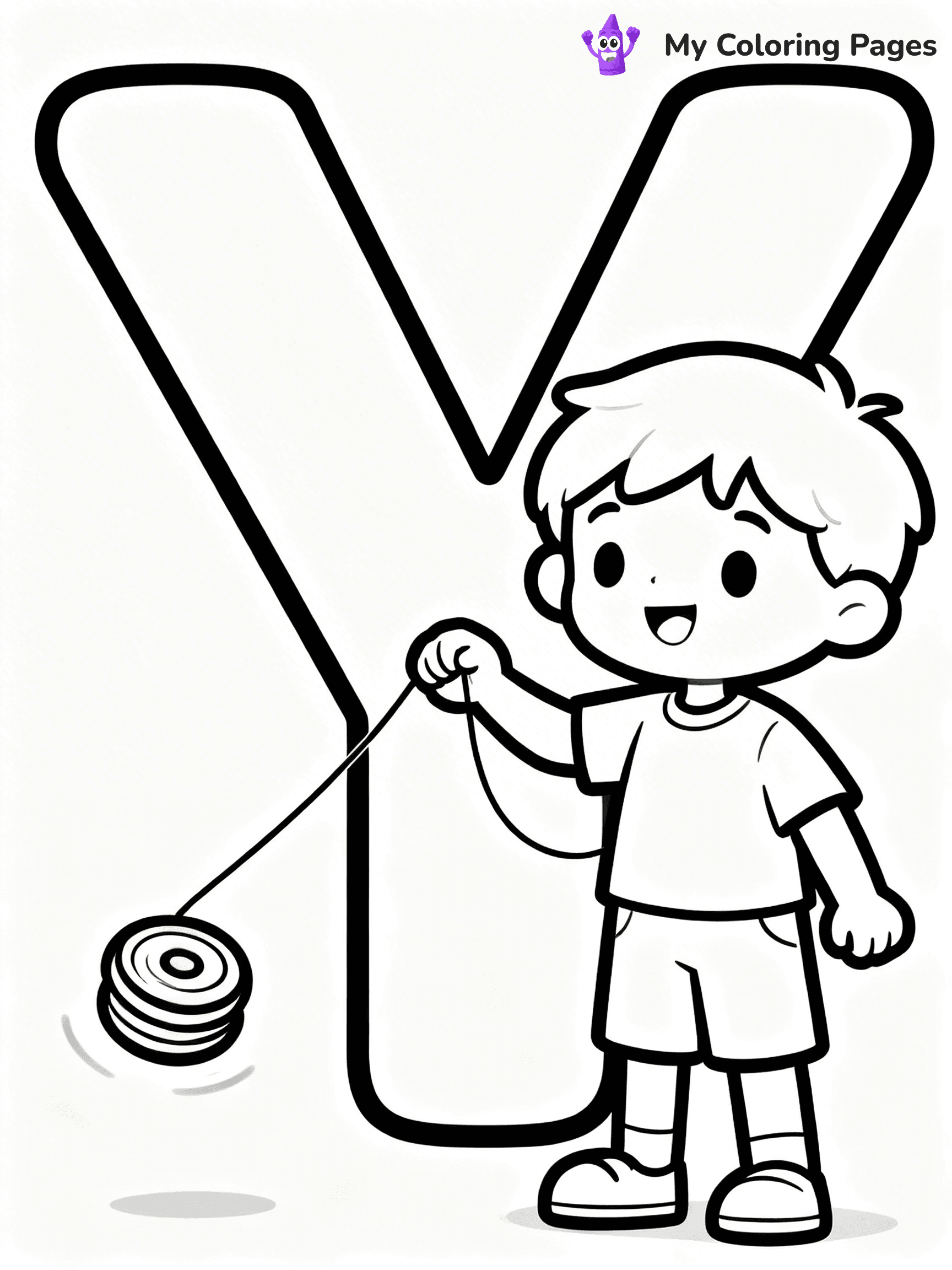 Letter Y Coloring Pages - 11