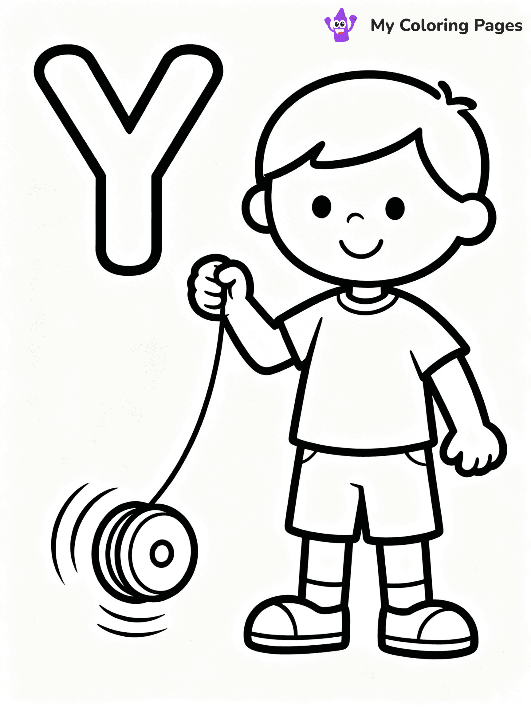 Letter Y Coloring Pages - 10