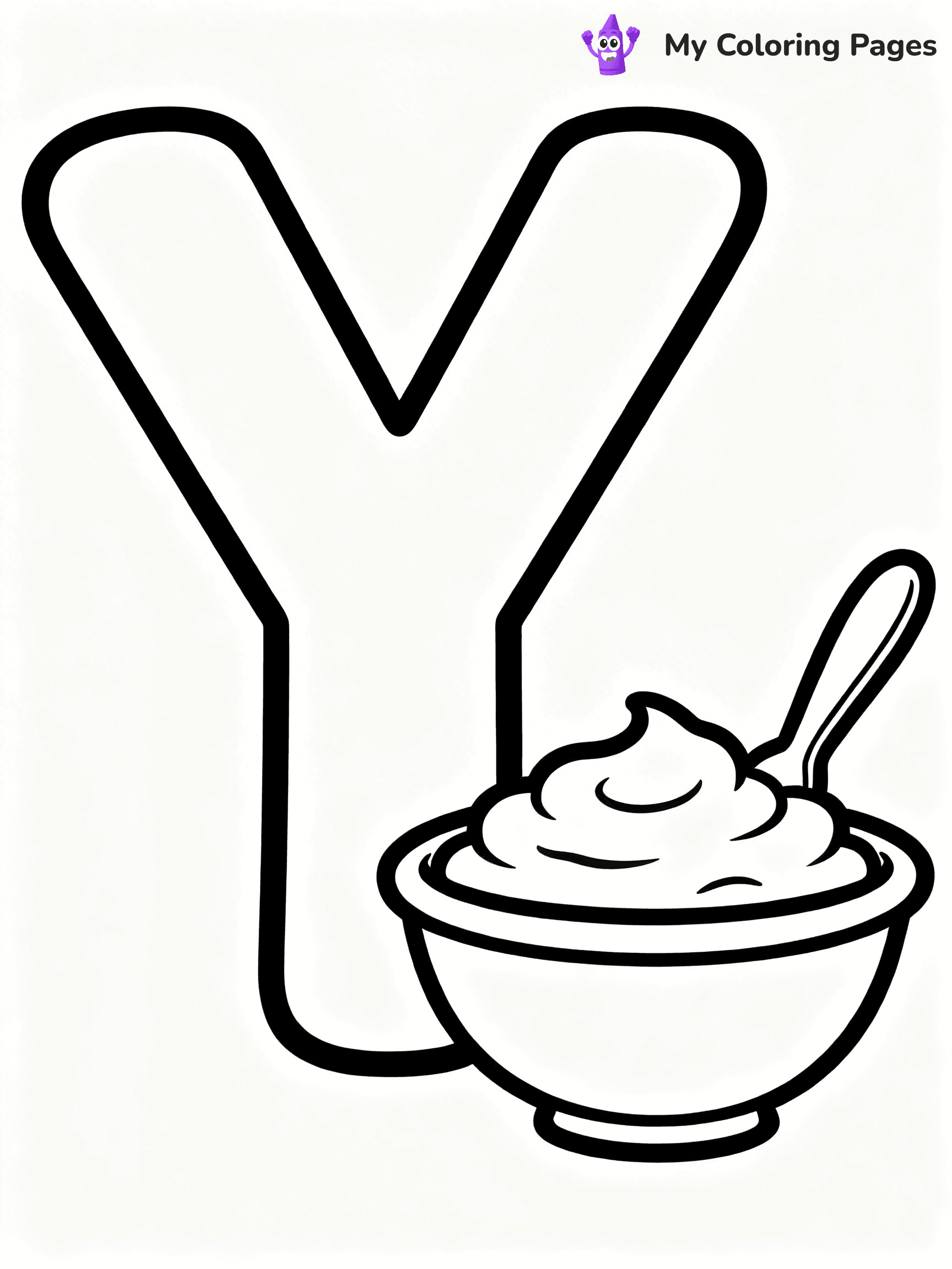 Letter Y Coloring Pages - 8