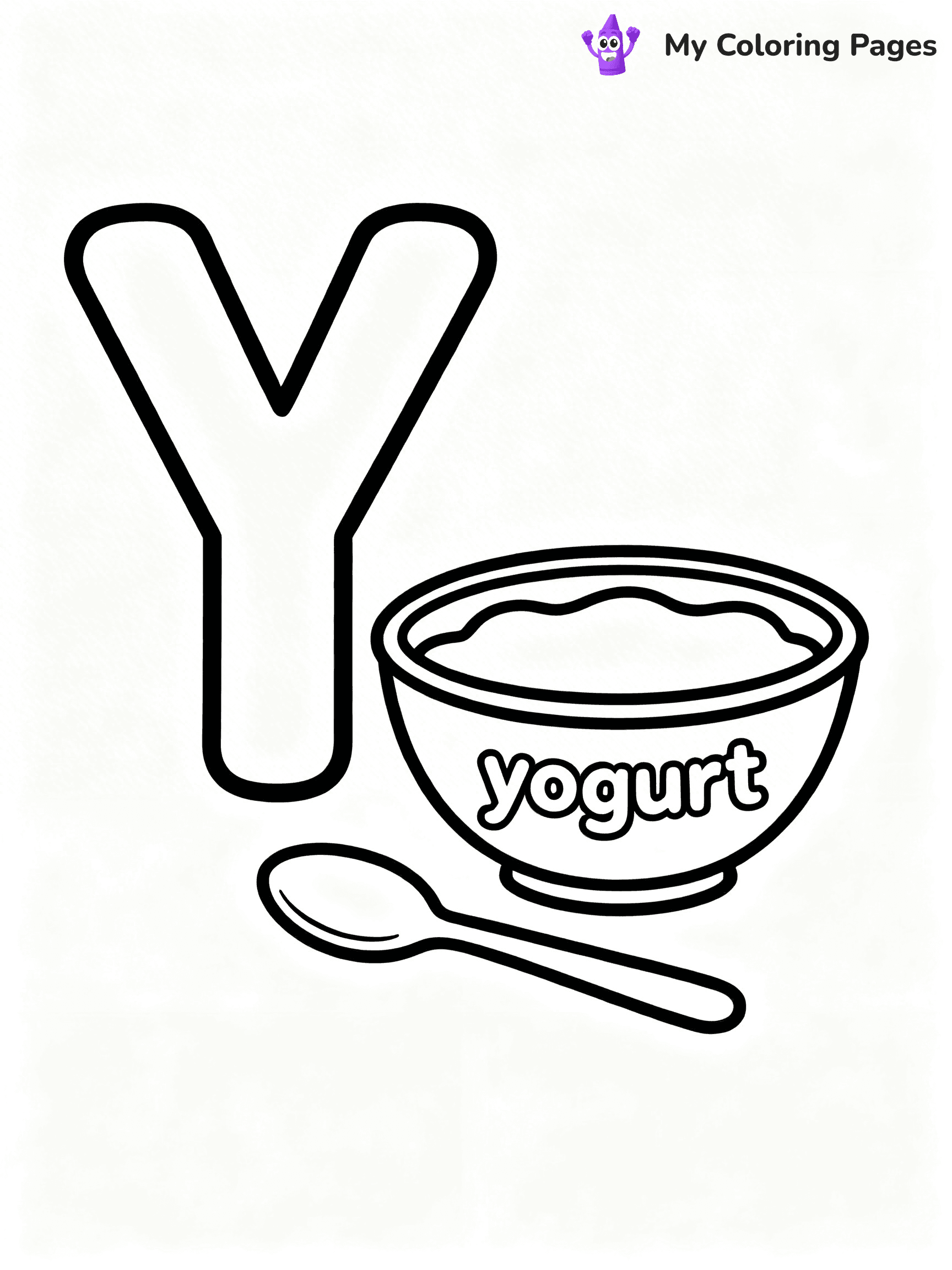 Letter Y Coloring Pages - 7