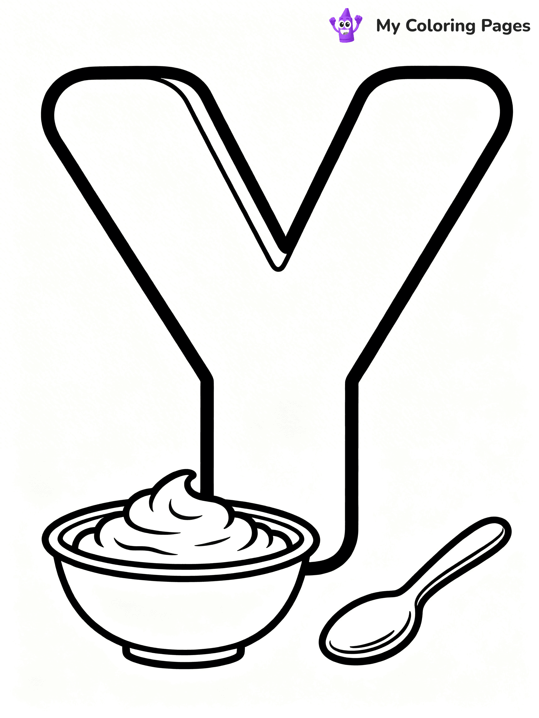Letter Y Coloring Pages - 6