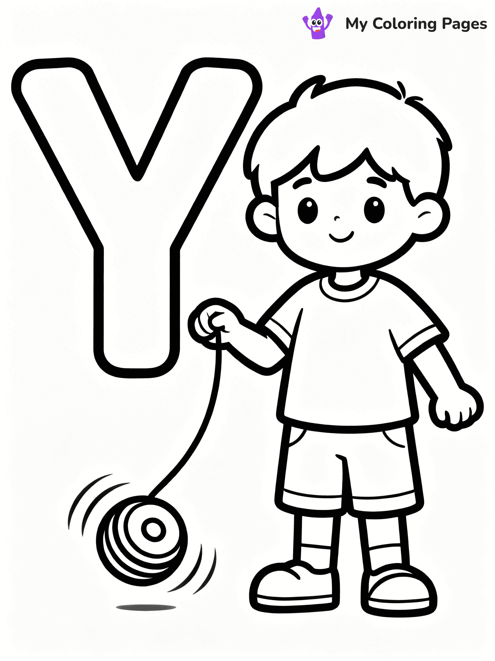 Letter Y Coloring Pages - 4