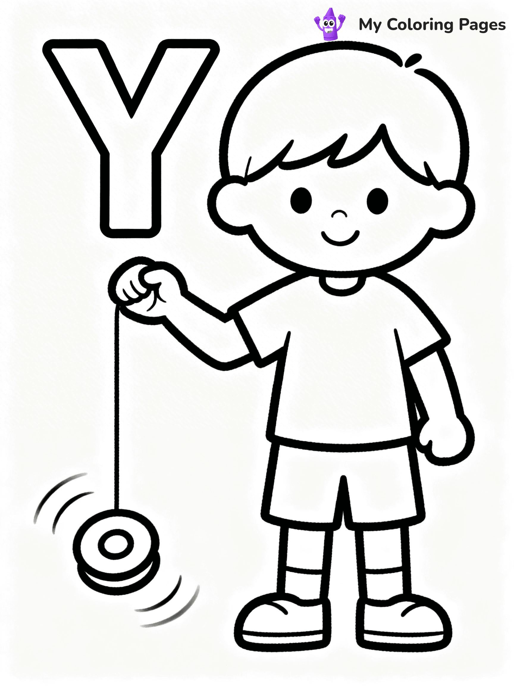 Letter Y Coloring Pages - 3