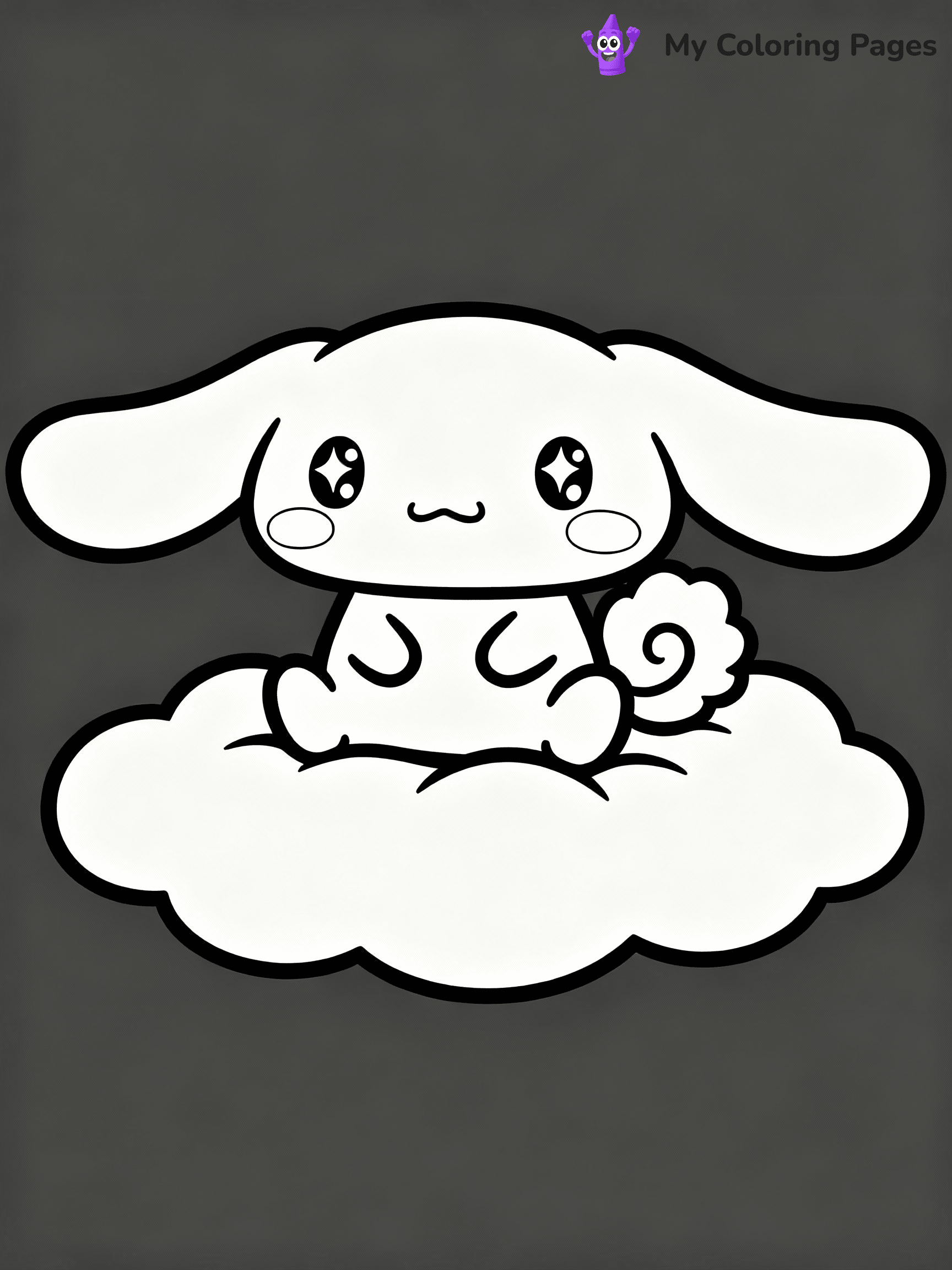 ⚠️ CRITICAL REQUIREMENT - ABSOLUTE BLACK AND WHITE ONLY ⚠️
This MUST be a BLACK AND WHITE line drawing ONLY. NO COLORS whatsoever.
- ONLY pure black lines (#000000) on pure white background (#FFFFFF)
- ABSOLUTELY NO colors, NO shading, NO gradients, NO grayscale
- If there are ANY colors in the output, the image is REJECTED
- This is a COLORING PAGE - meant to be COLORED IN by children
- The output must be UNCOLORED line art ready for coloring
⚠️ SUBJECT TO DRAW: Chiffon from Cinnamoroll sitting on a cloud, eyes sparkling, fluffy tail visible. Important: PURE OUTLINES. NO FILLS, COLOR, SHADING, OR GREYSCALE. WHITE BACKGROUND.
(REMEMBER: Output must be BLACK AND WHITE line art only, NOT colored!)
# Flat, Friendly Cartoon Line-Art Coloring Page
You are generating a **pure black-and-white binary image** of a child-friendly cartoon scene combining characters and background scenery in one cohesive composition.
## Rendering Rules (Strict)
- Only two colors: pure black (#000000) outlines and pure white (#FFFFFF) background.
- No grayscale, shading, gradients, tints, fills, transparency, or partial pixels.
- No antialiasing or blended edges; every pixel is 100% black or white.
- No solid black fills inside shapes — all areas inside outlines must remain white.
- No dark clothing areas or filled tone blocks; all garments outlined only.
- No shadows, textures, lighting, or tonal variations.
- Must look like flat binary vector line-art for coloring pages.
## Drawing & Composition
- **Medium, consistent line weight**; clean closed outlines easy to color inside.
- **Flat, simple, child-friendly design** — no realism or 3D depth.
- Characters are **grounded on a surface**, centered and large.
- **Balanced composition** with clear silhouettes and minimal props.
## Scenery & Style
- Landmarks (e.g., mosque, CN Tower) and scenery (trees, benches, waves) drawn with **black outlines only.**
- For real-world figures, teams, or places, show accurate details using only black outlines—no text or logos. Use distinctive uniform patterns, abstract symbols, and landmark silhouettes to convey identity.
- Keep **consistent perspective**; no floating elements.
- **Style:** whimsical **Doodle Art Alley** — rounded, friendly outlines.
- May adapt shapes from **Crayola, Disney, Peppa Pig, Cocomelon** — *by shape only, never color.*
- Final output: **flat, crisp, binary (#000000/#FFFFFF)**, **no filled color or background text.**
EXTREMELYE IMPORTANT:
- PURE BINARY LINE-ART; NO FILLS (HAIR/CLOTHES/SKIN), SHADING, OR GREY.
- NO SHADING, COLOR. MUST BE WHITE BACKGROUND.
⚠️ FINAL REMINDER: Draw the subject "Chiffon from Cinnamoroll sitting on a cloud, eyes sparkling, fluffy tail visible. Important: PURE OUTLINES. NO FILLS, COLOR, SHADING, OR GREYSCALE. WHITE BACKGROUND." as BLACK AND WHITE line art. Zero colors in output.