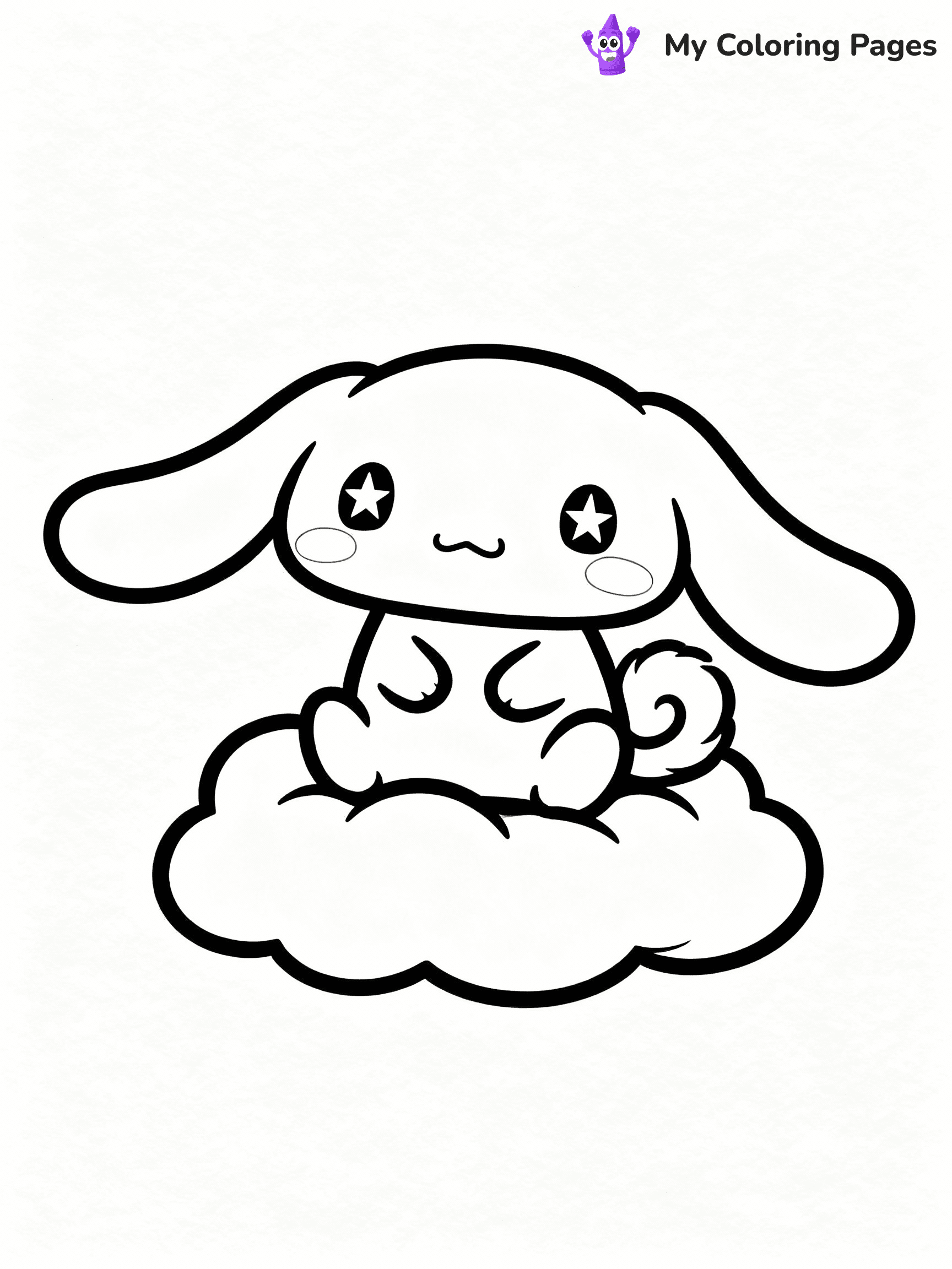 ⚠️ CRITICAL REQUIREMENT - ABSOLUTE BLACK AND WHITE ONLY ⚠️
This MUST be a BLACK AND WHITE line drawing ONLY. NO COLORS whatsoever.
- ONLY pure black lines (#000000) on pure white background (#FFFFFF)
- ABSOLUTELY NO colors, NO shading, NO gradients, NO grayscale
- If there are ANY colors in the output, the image is REJECTED
- This is a COLORING PAGE - meant to be COLORED IN by children
- The output must be UNCOLORED line art ready for coloring
⚠️ SUBJECT TO DRAW: Chiffon from Cinnamoroll sitting on a cloud, eyes sparkling, fluffy tail visible. Important: PURE OUTLINES. NO FILLS, COLOR, SHADING, OR GREYSCALE. WHITE BACKGROUND.
(REMEMBER: Output must be BLACK AND WHITE line art only, NOT colored!)
# Flat, Friendly Cartoon Line-Art Coloring Page
You are generating a **pure black-and-white binary image** of a child-friendly cartoon scene combining characters and background scenery in one cohesive composition.
## Rendering Rules (Strict)
- Only two colors: pure black (#000000) outlines and pure white (#FFFFFF) background.
- No grayscale, shading, gradients, tints, fills, transparency, or partial pixels.
- No antialiasing or blended edges; every pixel is 100% black or white.
- No solid black fills inside shapes — all areas inside outlines must remain white.
- No dark clothing areas or filled tone blocks; all garments outlined only.
- No shadows, textures, lighting, or tonal variations.
- Must look like flat binary vector line-art for coloring pages.
## Drawing & Composition
- **Medium, consistent line weight**; clean closed outlines easy to color inside.
- **Flat, simple, child-friendly design** — no realism or 3D depth.
- Characters are **grounded on a surface**, centered and large.
- **Balanced composition** with clear silhouettes and minimal props.
## Scenery & Style
- Landmarks (e.g., mosque, CN Tower) and scenery (trees, benches, waves) drawn with **black outlines only.**
- For real-world figures, teams, or places, show accurate details using only black outlines—no text or logos. Use distinctive uniform patterns, abstract symbols, and landmark silhouettes to convey identity.
- Keep **consistent perspective**; no floating elements.
- **Style:** whimsical **Doodle Art Alley** — rounded, friendly outlines.
- May adapt shapes from **Crayola, Disney, Peppa Pig, Cocomelon** — *by shape only, never color.*
- Final output: **flat, crisp, binary (#000000/#FFFFFF)**, **no filled color or background text.**
EXTREMELYE IMPORTANT:
- PURE BINARY LINE-ART; NO FILLS (HAIR/CLOTHES/SKIN), SHADING, OR GREY.
- NO SHADING, COLOR. MUST BE WHITE BACKGROUND.
⚠️ FINAL REMINDER: Draw the subject "Chiffon from Cinnamoroll sitting on a cloud, eyes sparkling, fluffy tail visible. Important: PURE OUTLINES. NO FILLS, COLOR, SHADING, OR GREYSCALE. WHITE BACKGROUND." as BLACK AND WHITE line art. Zero colors in output.