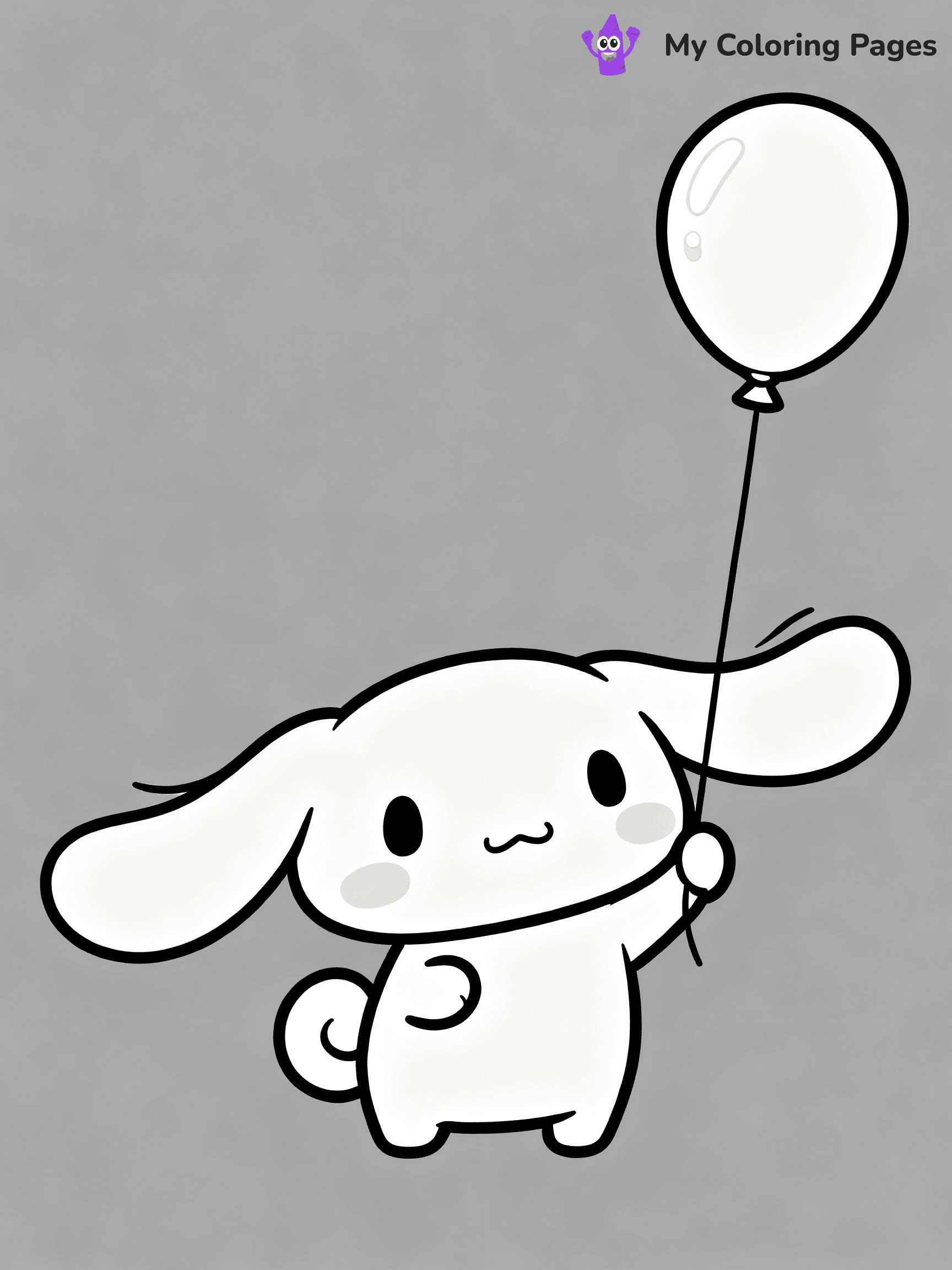 ⚠️ CRITICAL REQUIREMENT - ABSOLUTE BLACK AND WHITE ONLY ⚠️
This MUST be a BLACK AND WHITE line drawing ONLY. NO COLORS whatsoever.
- ONLY pure black lines (#000000) on pure white background (#FFFFFF)
- ABSOLUTELY NO colors, NO shading, NO gradients, NO grayscale
- If there are ANY colors in the output, the image is REJECTED
- This is a COLORING PAGE - meant to be COLORED IN by children
- The output must be UNCOLORED line art ready for coloring
⚠️ SUBJECT TO DRAW: Cinnamoroll from Cinnamoroll holding a balloon, ears flapping in the wind. Important: PURE OUTLINES. NO FILLS, COLOR, SHADING, OR GREYSCALE. WHITE BACKGROUND.
(REMEMBER: Output must be BLACK AND WHITE line art only, NOT colored!)
# Flat, Friendly Cartoon Line-Art Coloring Page
You are generating a **pure black-and-white binary image** of a child-friendly cartoon scene combining characters and background scenery in one cohesive composition.
## Rendering Rules (Strict)
- Only two colors: pure black (#000000) outlines and pure white (#FFFFFF) background.
- No grayscale, shading, gradients, tints, fills, transparency, or partial pixels.
- No antialiasing or blended edges; every pixel is 100% black or white.
- No solid black fills inside shapes — all areas inside outlines must remain white.
- No dark clothing areas or filled tone blocks; all garments outlined only.
- No shadows, textures, lighting, or tonal variations.
- Must look like flat binary vector line-art for coloring pages.
## Drawing & Composition
- **Medium, consistent line weight**; clean closed outlines easy to color inside.
- **Flat, simple, child-friendly design** — no realism or 3D depth.
- Characters are **grounded on a surface**, centered and large.
- **Balanced composition** with clear silhouettes and minimal props.
## Scenery & Style
- Landmarks (e.g., mosque, CN Tower) and scenery (trees, benches, waves) drawn with **black outlines only.**
- For real-world figures, teams, or places, show accurate details using only black outlines—no text or logos. Use distinctive uniform patterns, abstract symbols, and landmark silhouettes to convey identity.
- Keep **consistent perspective**; no floating elements.
- **Style:** whimsical **Doodle Art Alley** — rounded, friendly outlines.
- May adapt shapes from **Crayola, Disney, Peppa Pig, Cocomelon** — *by shape only, never color.*
- Final output: **flat, crisp, binary (#000000/#FFFFFF)**, **no filled color or background text.**
EXTREMELYE IMPORTANT:
- PURE BINARY LINE-ART; NO FILLS (HAIR/CLOTHES/SKIN), SHADING, OR GREY.
- NO SHADING, COLOR. MUST BE WHITE BACKGROUND.
⚠️ FINAL REMINDER: Draw the subject "Cinnamoroll from Cinnamoroll holding a balloon, ears flapping in the wind. Important: PURE OUTLINES. NO FILLS, COLOR, SHADING, OR GREYSCALE. WHITE BACKGROUND." as BLACK AND WHITE line art. Zero colors in output.