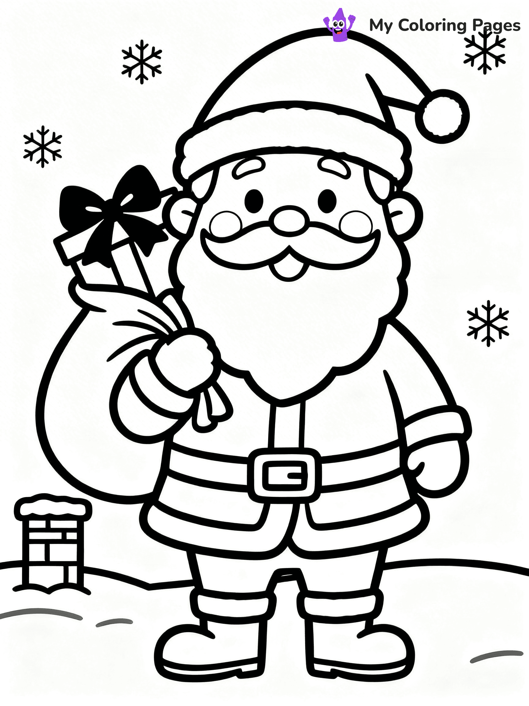 Santa Claus Coloring Pages - 109