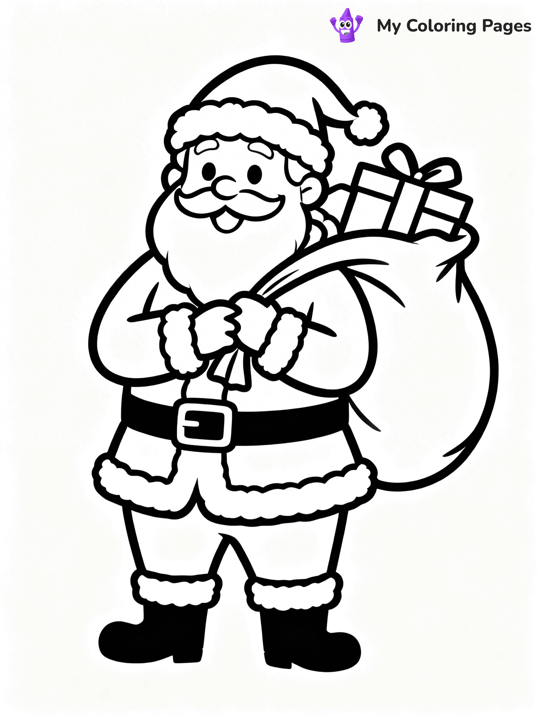 Santa Claus Coloring Pages - 107