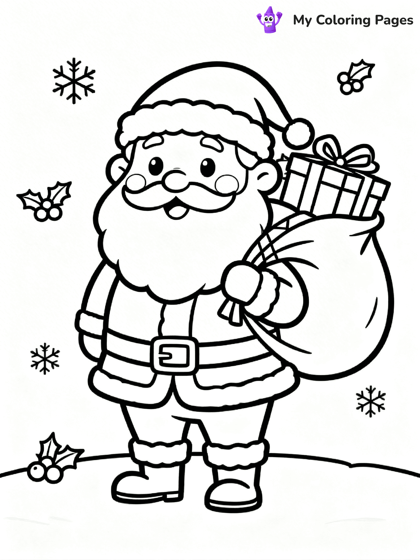 Santa Claus Coloring Pages - 105