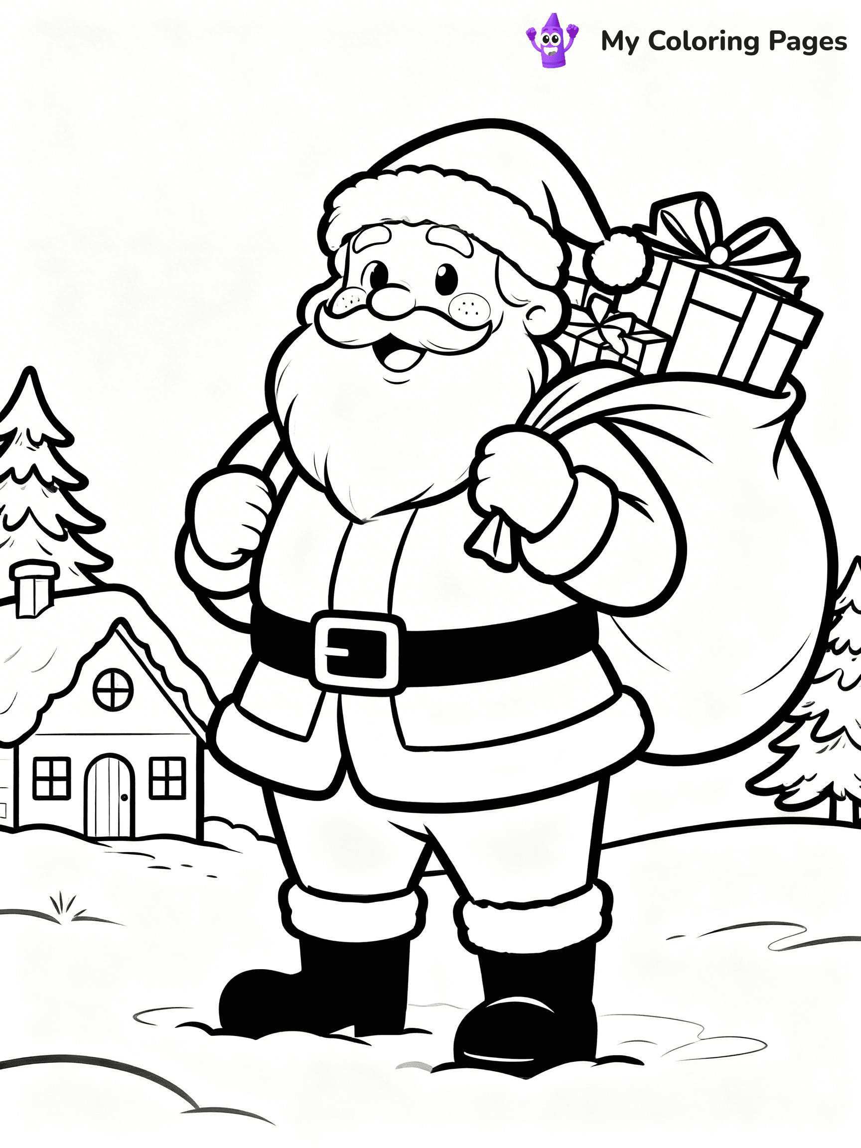 Santa Claus Coloring Pages - 104