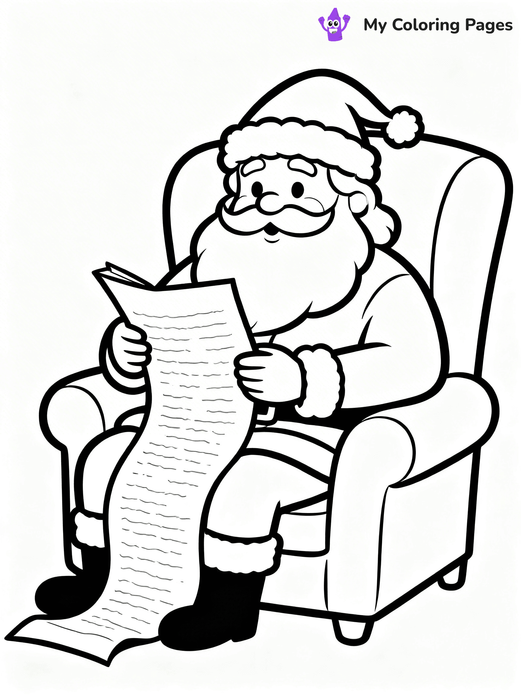 Santa Claus Coloring Pages - 97