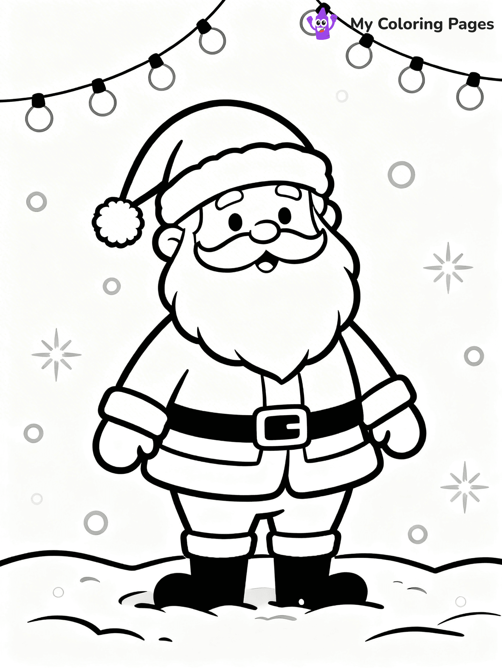 Santa Claus Coloring Pages - 91
