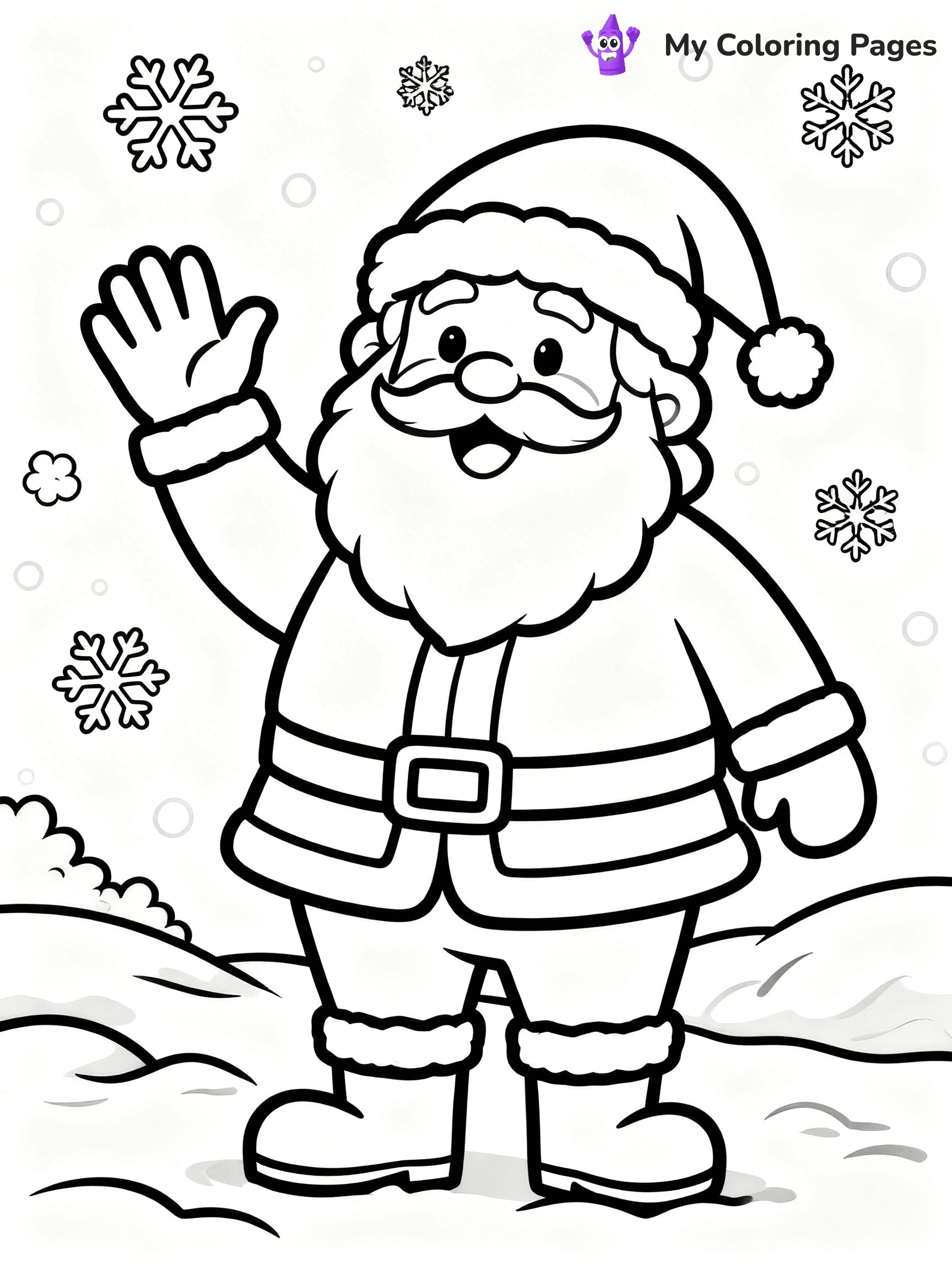 Santa Claus Coloring Pages - 89