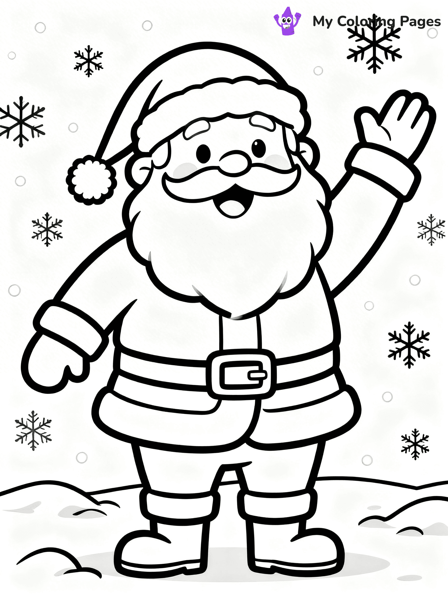 Santa Claus Coloring Pages - 87