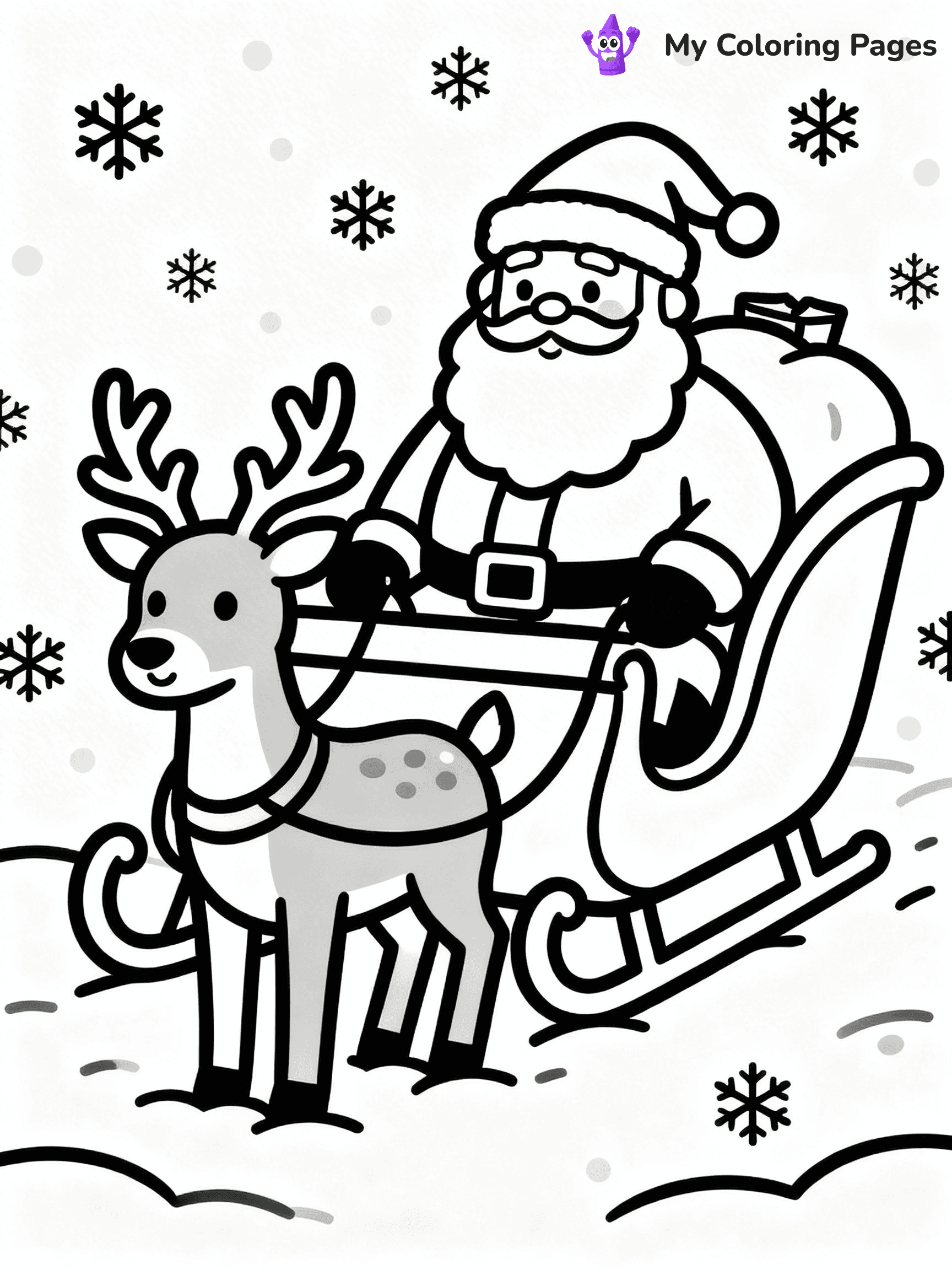 Santa Claus Coloring Pages - 79