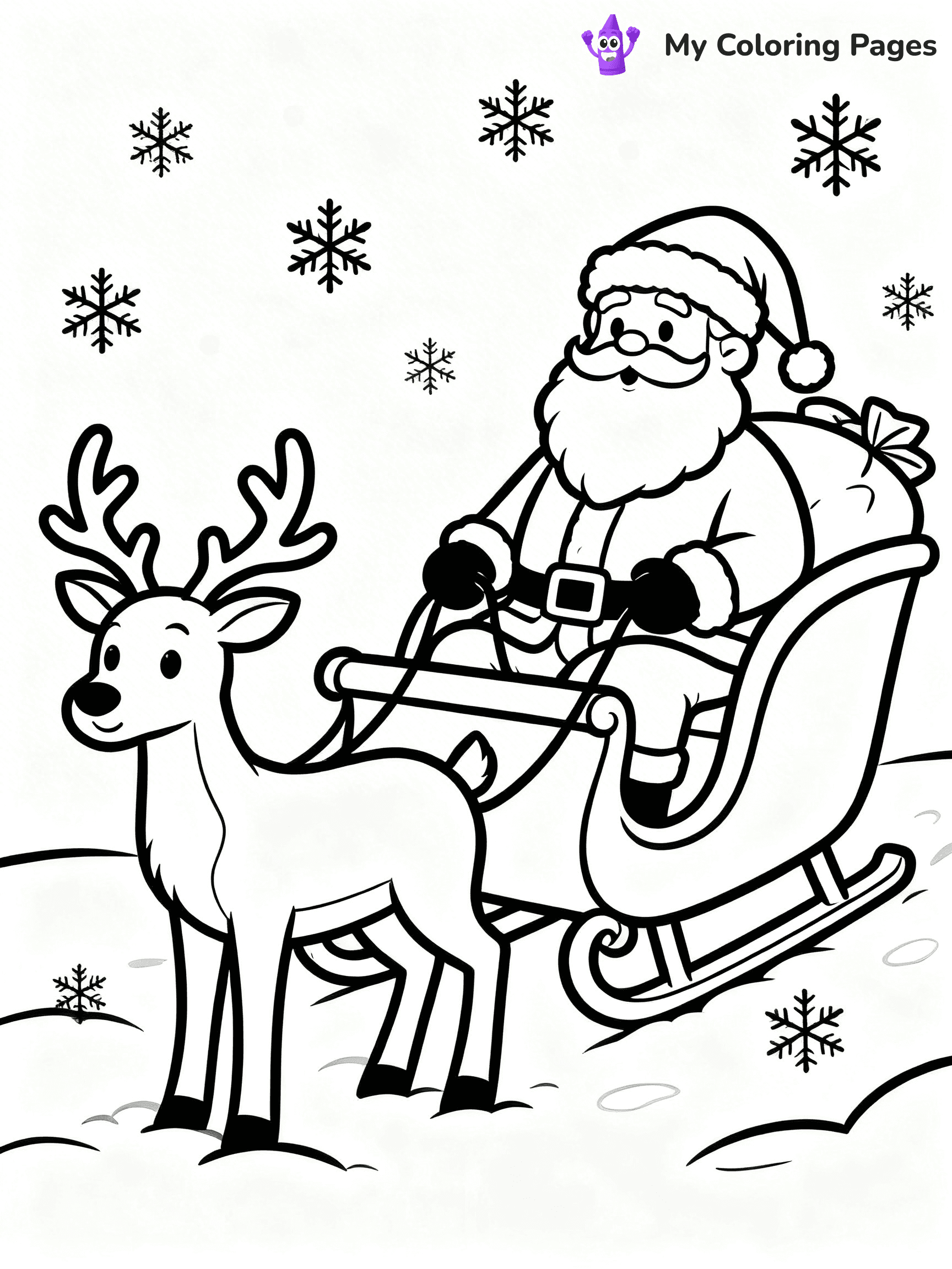 Santa Claus Coloring Pages - 77