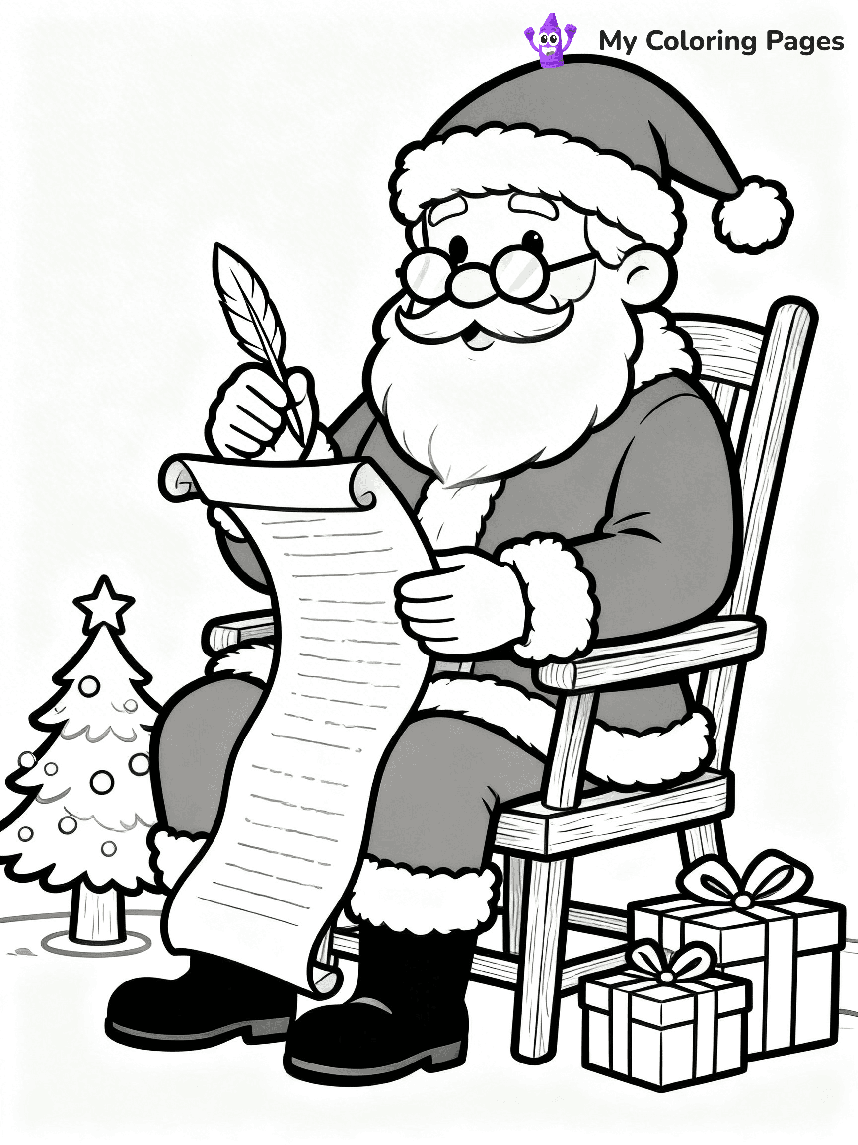 Santa Claus Coloring Pages - 74