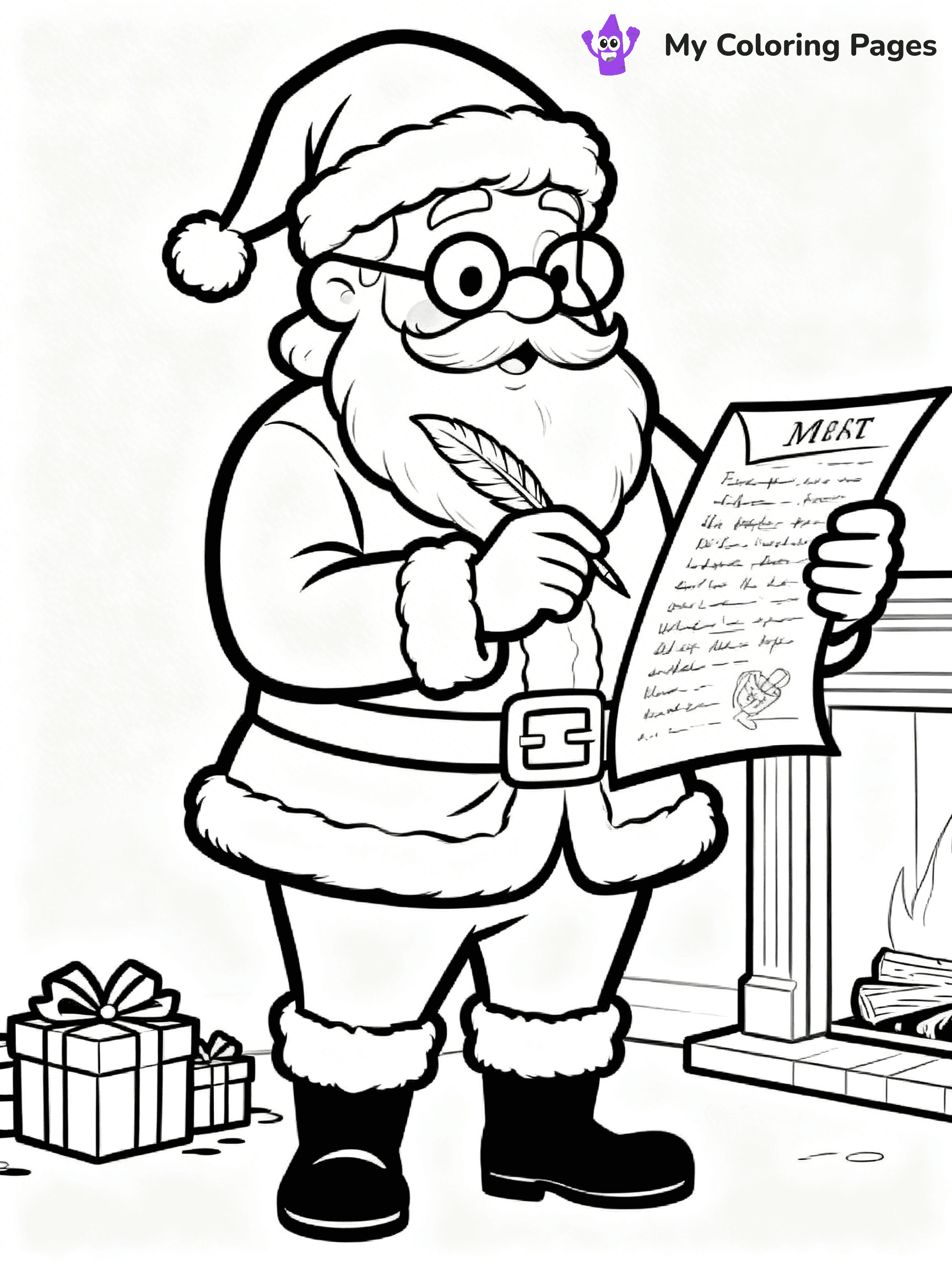 Santa Claus Coloring Pages - 73
