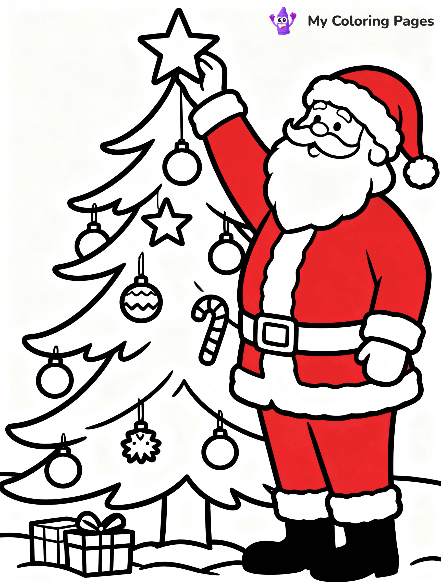 Santa Claus Coloring Pages - 68