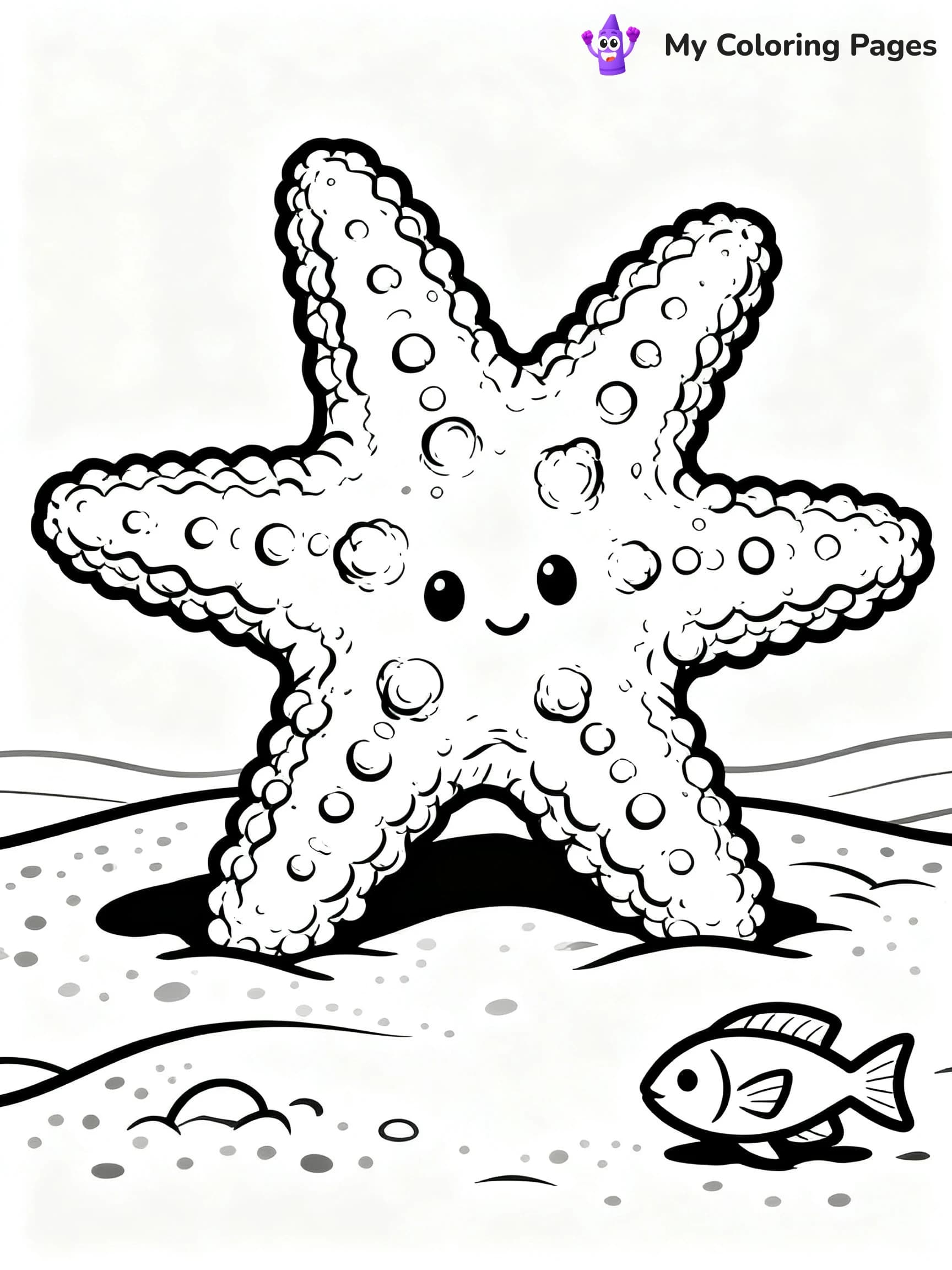 Starfish Coloring Pages - 19