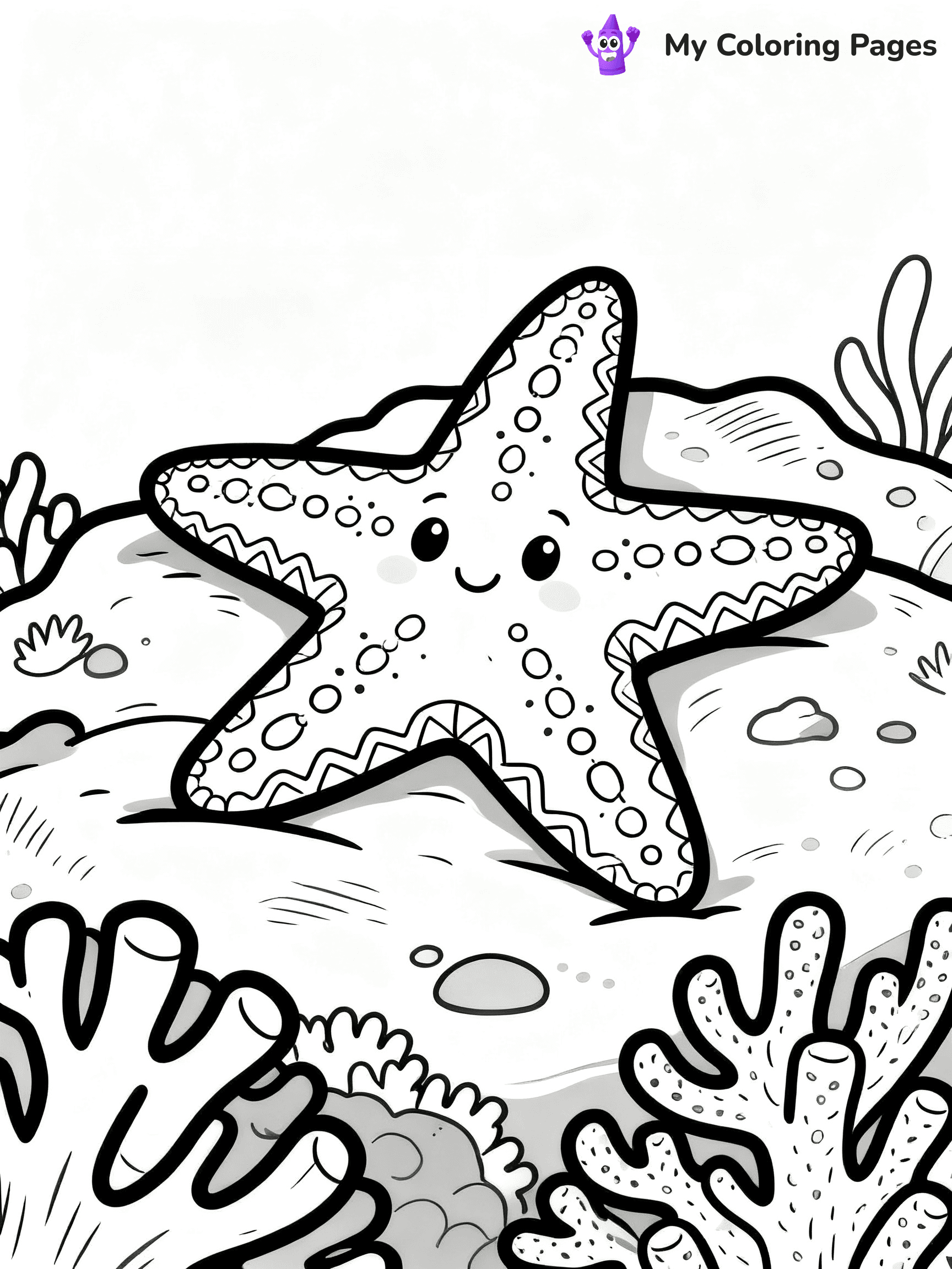 Starfish Coloring Pages - 11