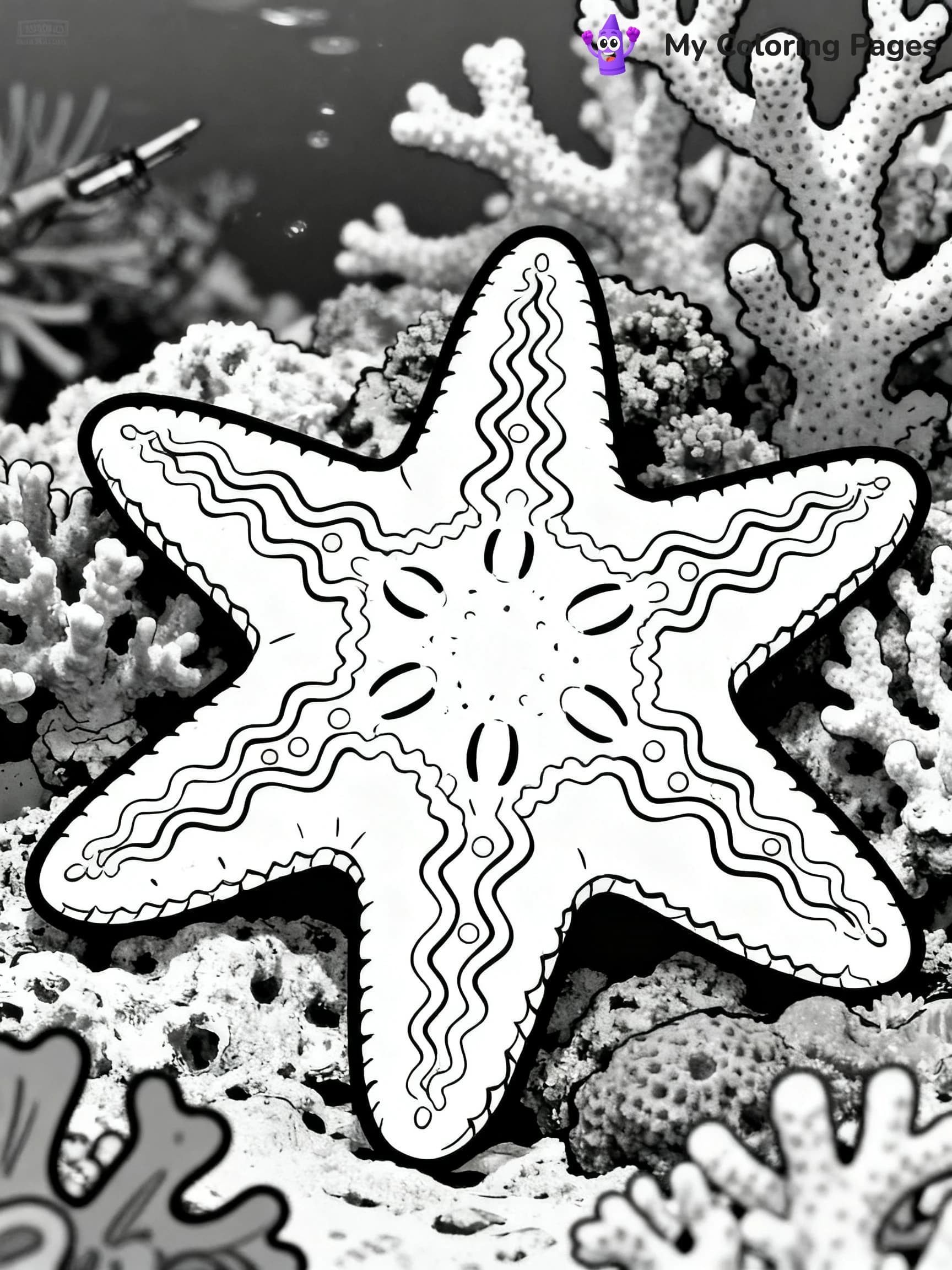 Starfish Coloring Pages - 8