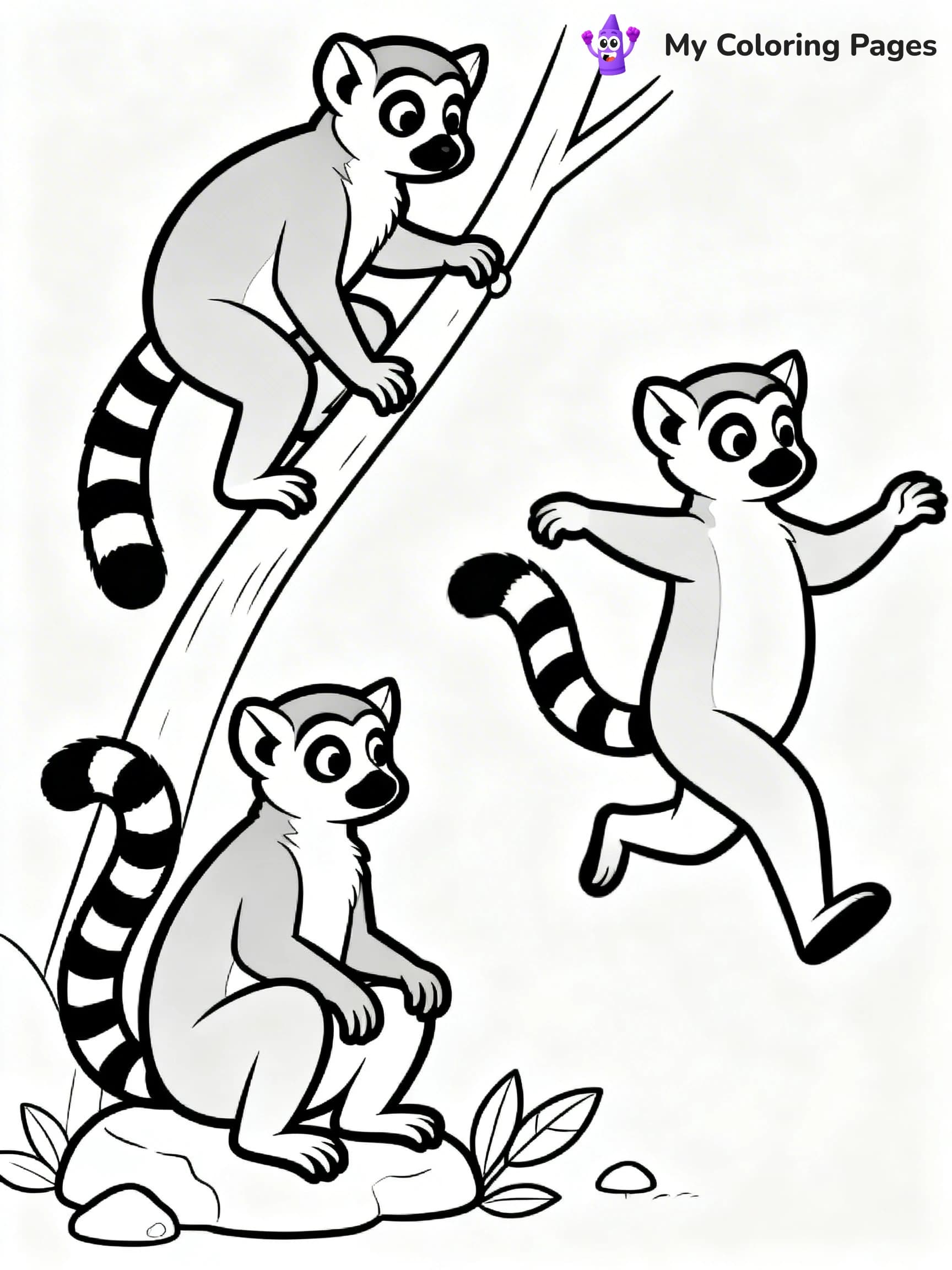 Lemur Coloring Pages - 24