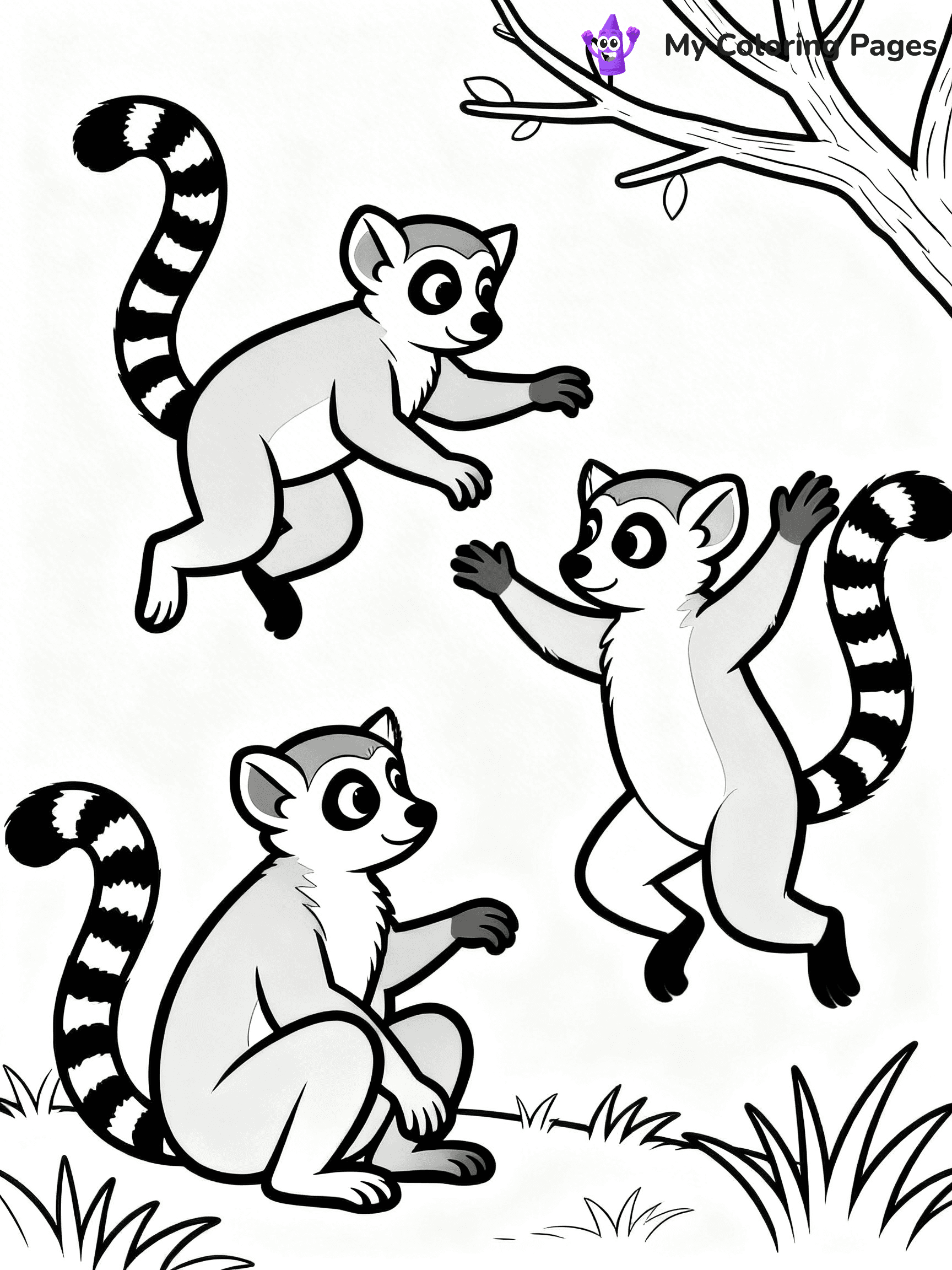 Lemur Coloring Pages - 23