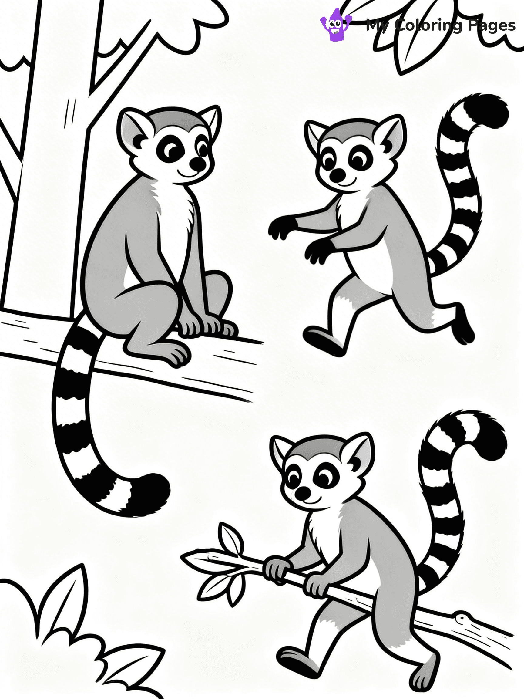 Lemur Coloring Pages - 22