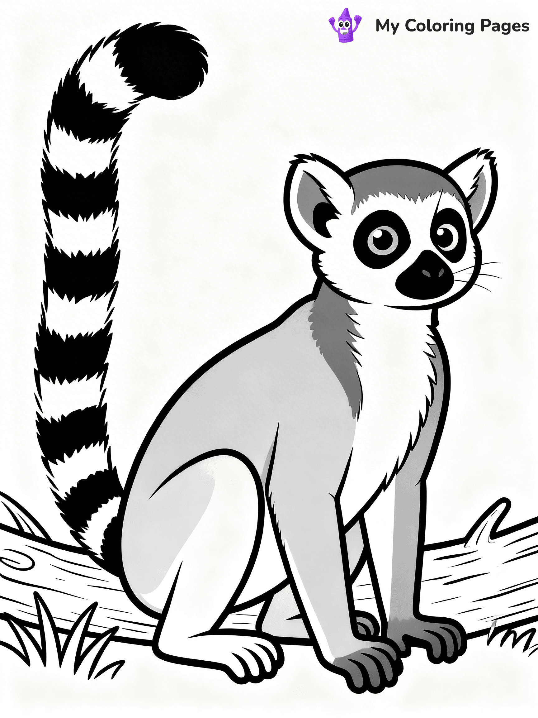 Lemur Coloring Pages - 12
