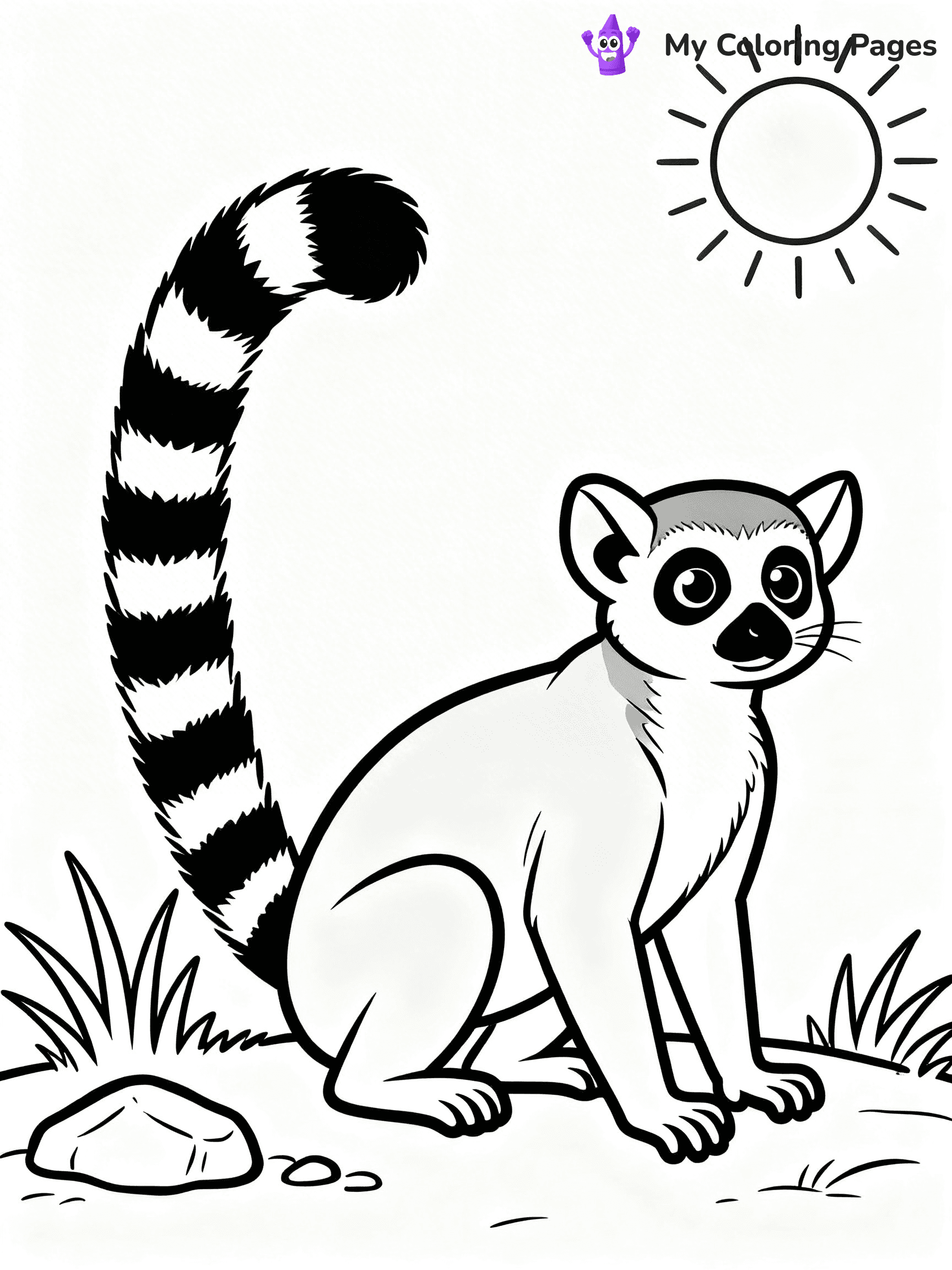 Lemur Coloring Pages - 11