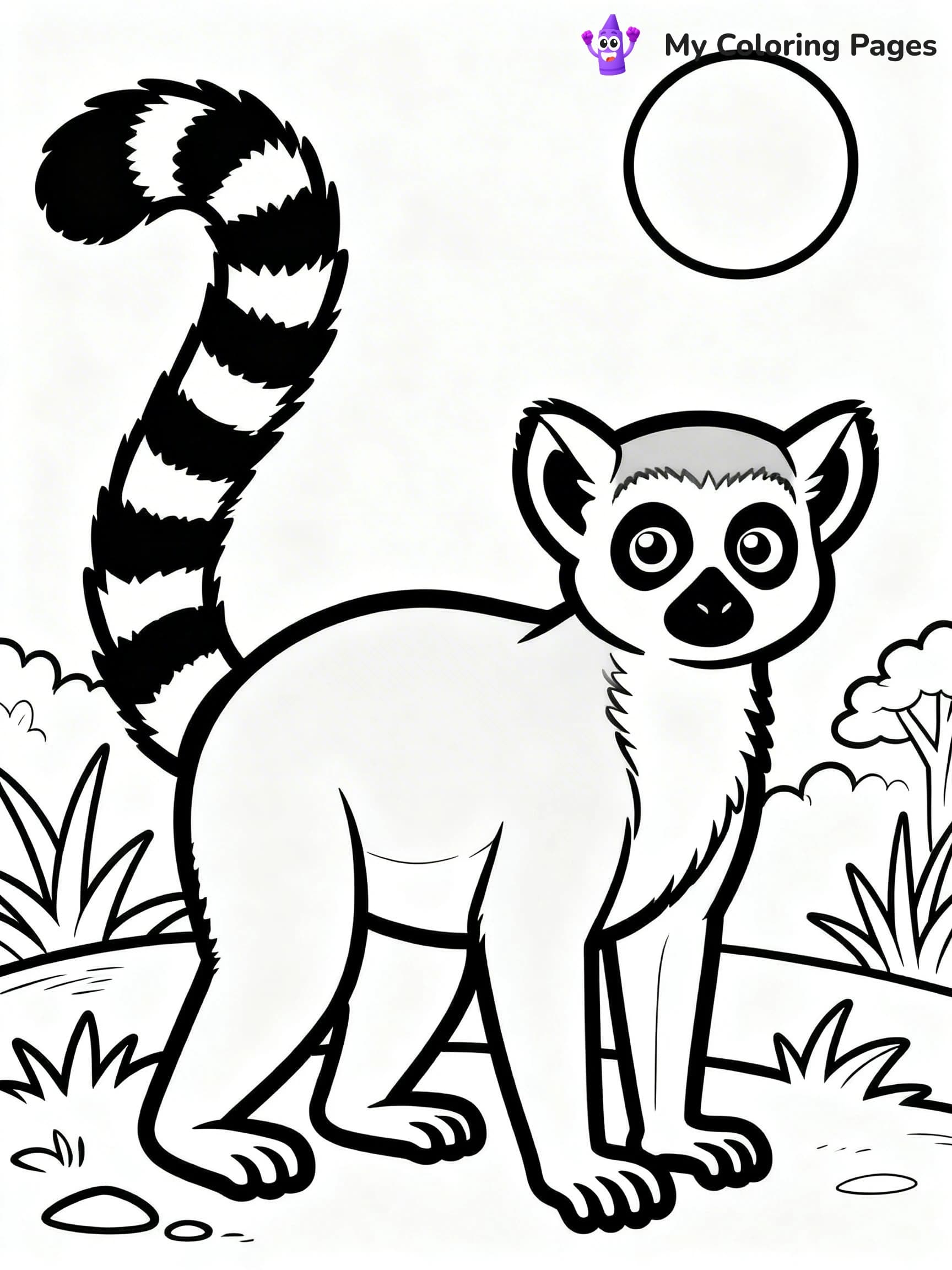 Lemur Coloring Pages - 8