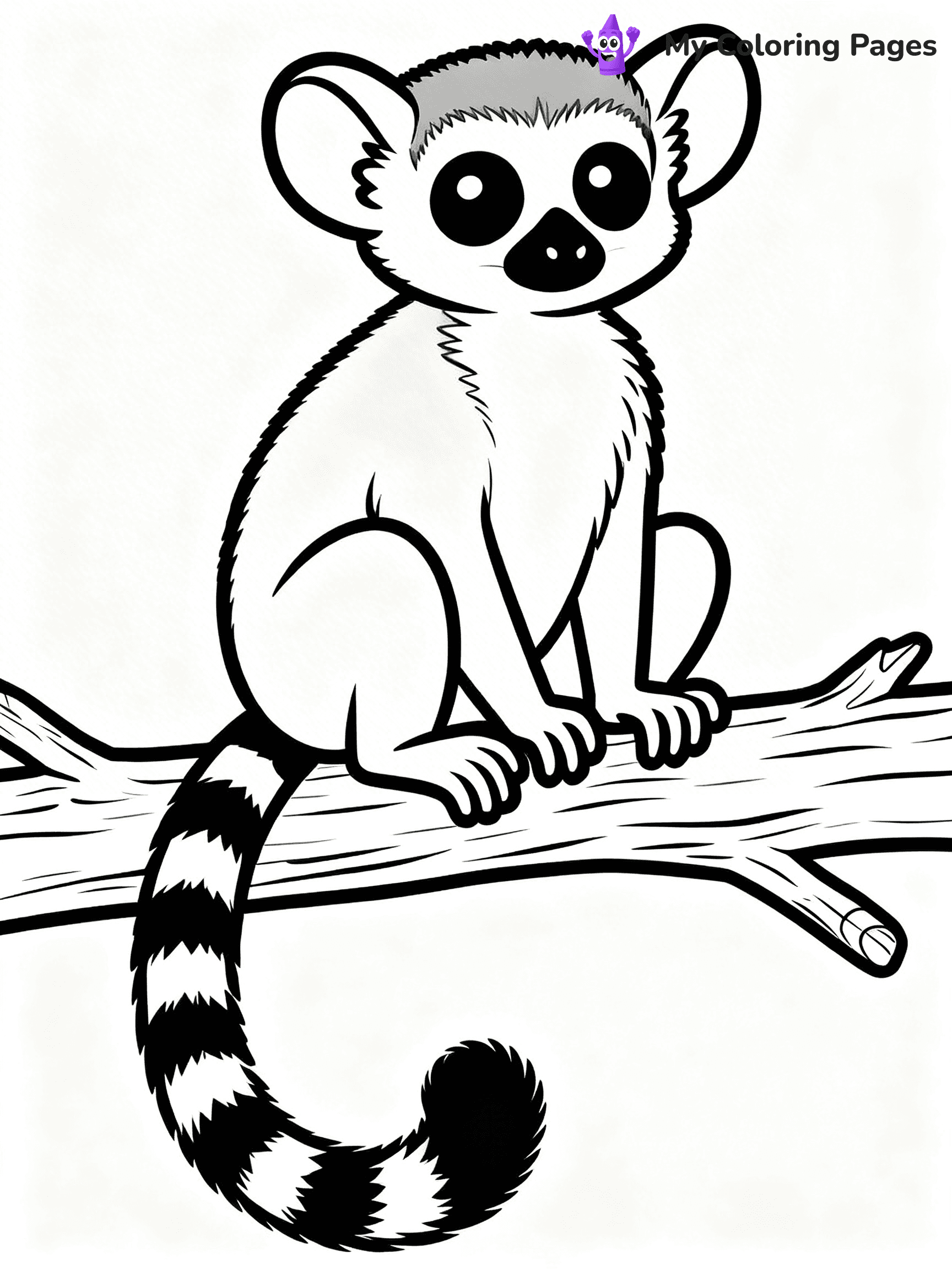 Lemur Coloring Pages - 4