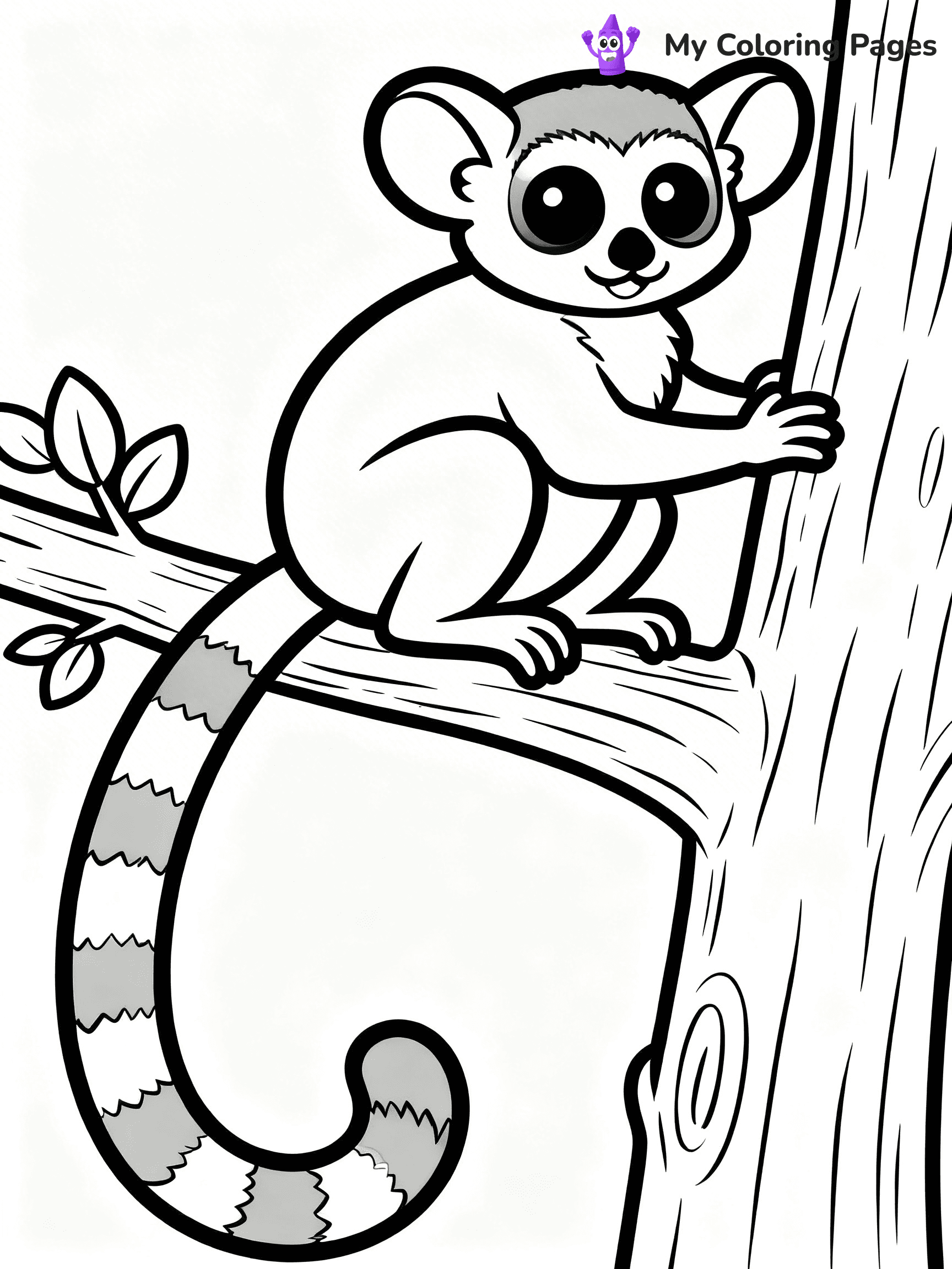 Lemur Coloring Pages - 3