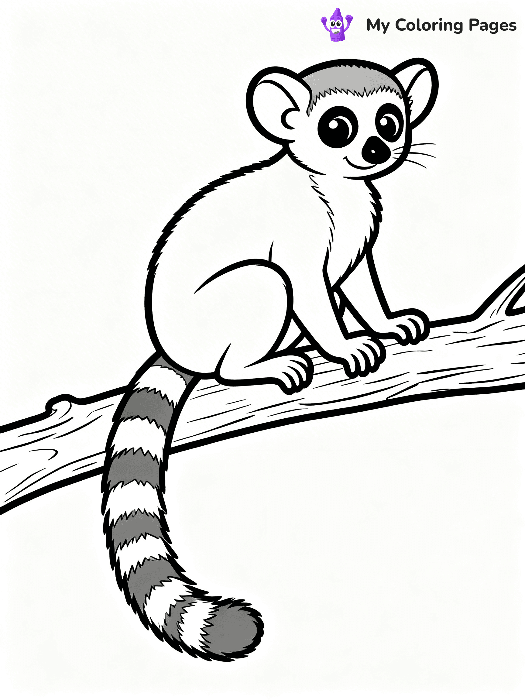 Lemur Coloring Pages - 2