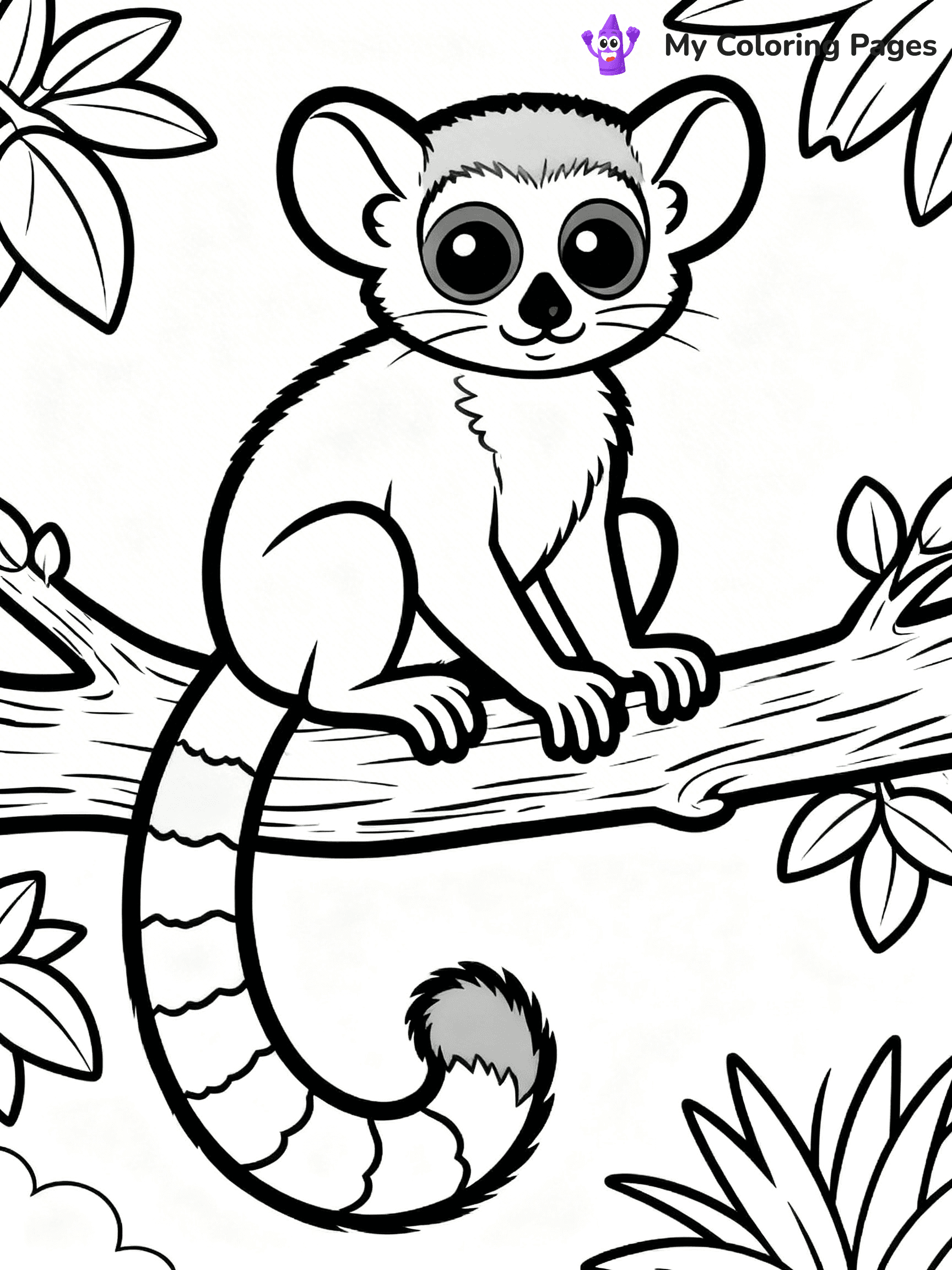 Lemur Coloring Pages - 1