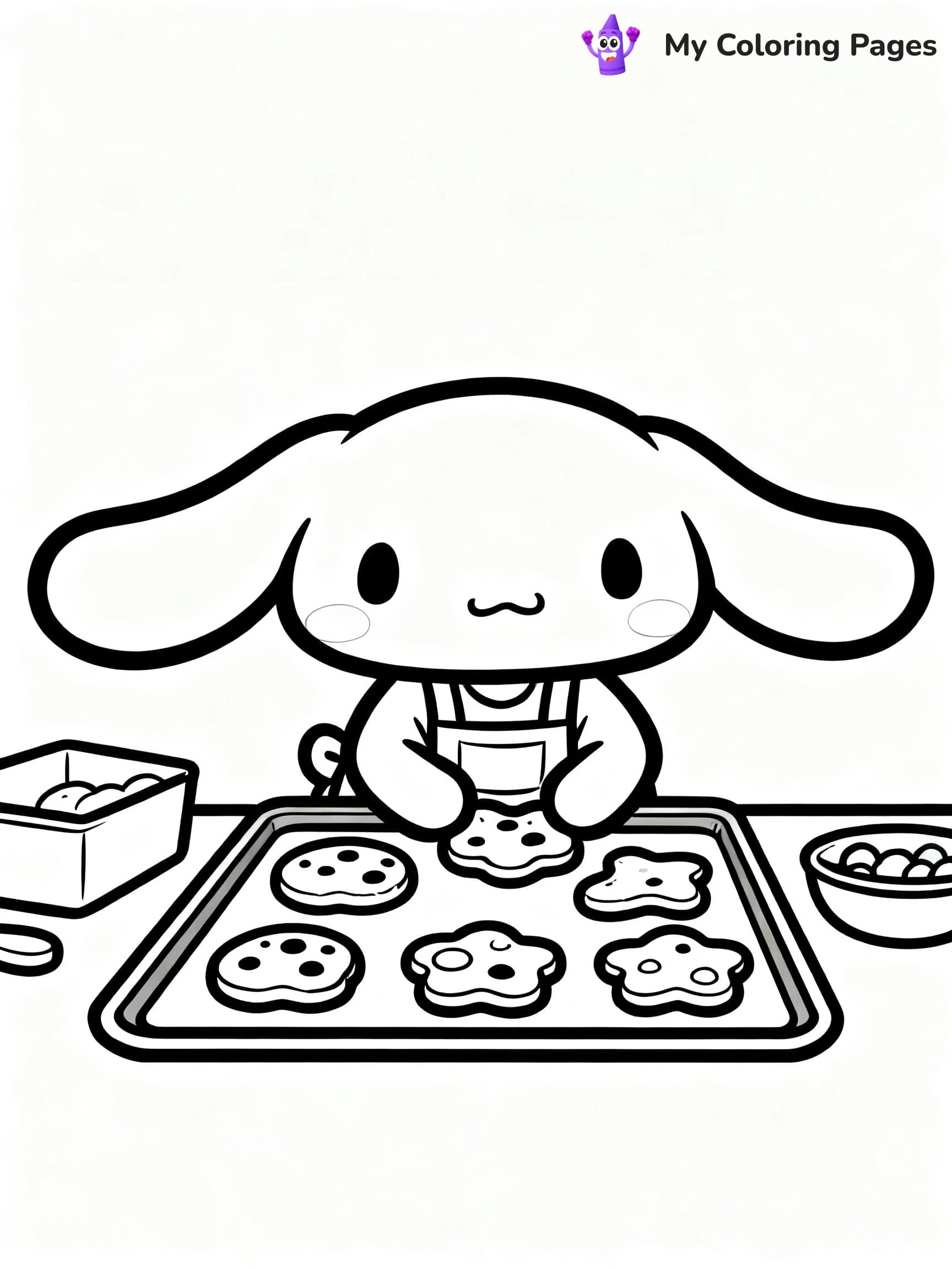 Hello Kitty Cooking Coloring Pages - 23