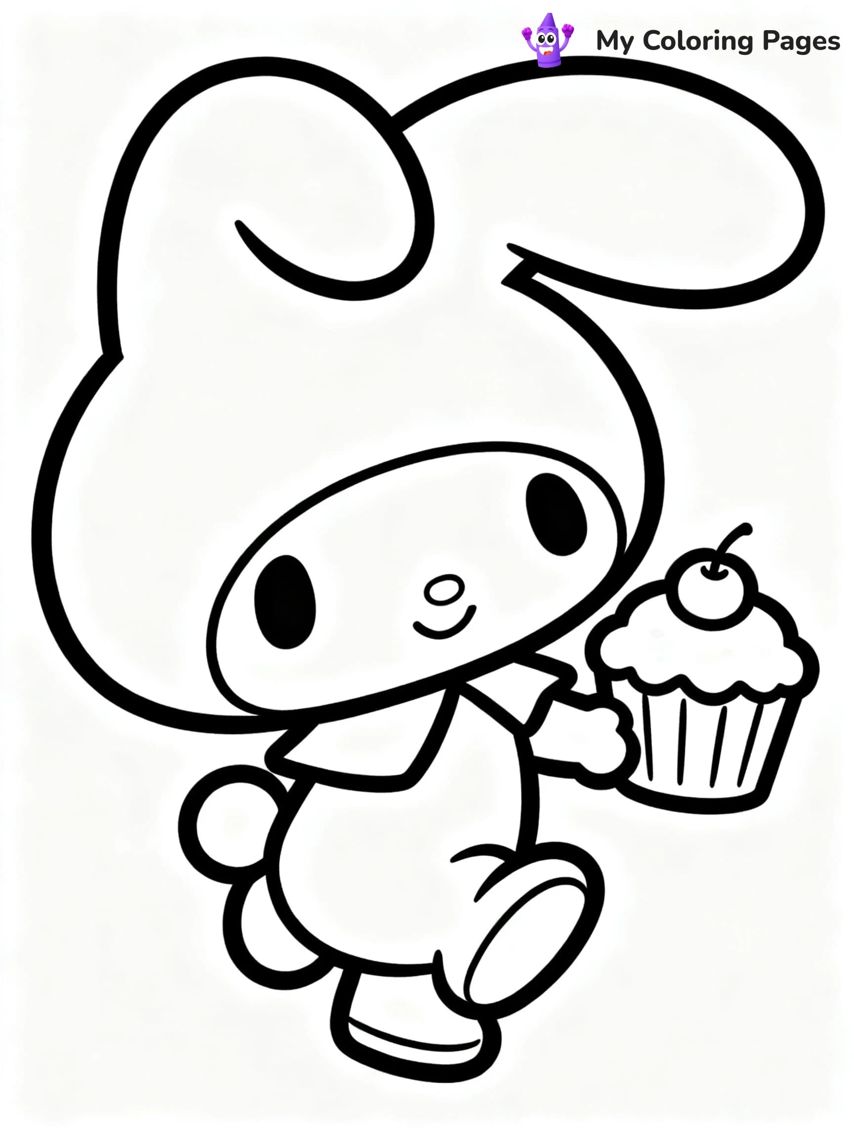 Hello Kitty Cooking Coloring Pages - 12