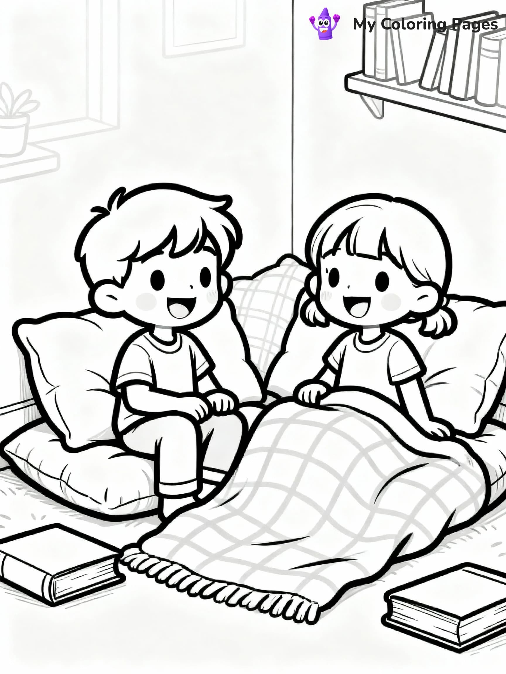 Library Coloring Pages - 6