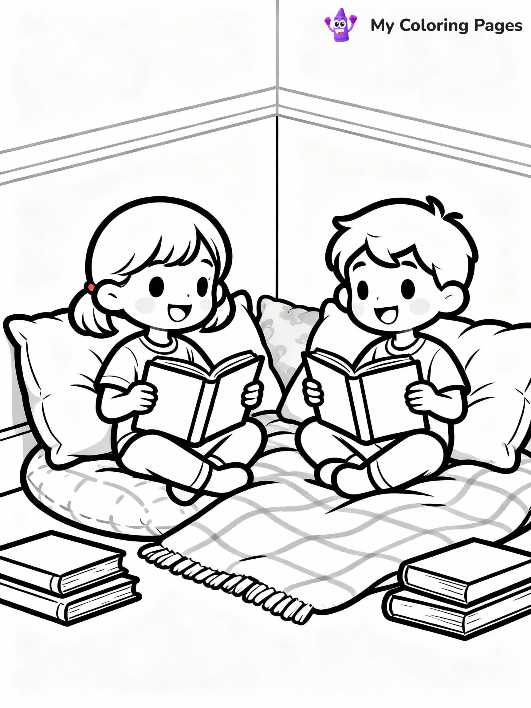 Library Coloring Pages - 5
