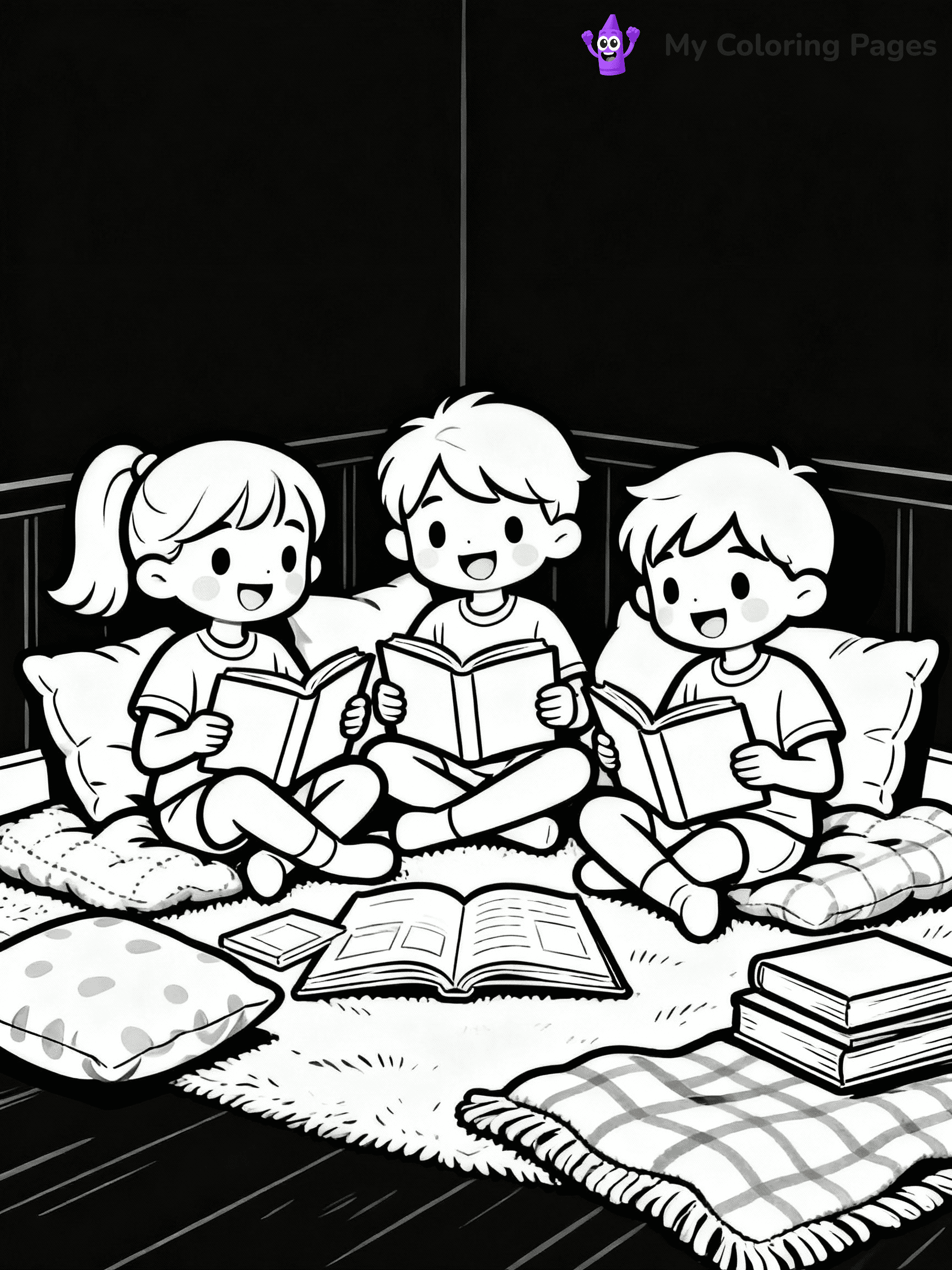 Library Coloring Pages - 3