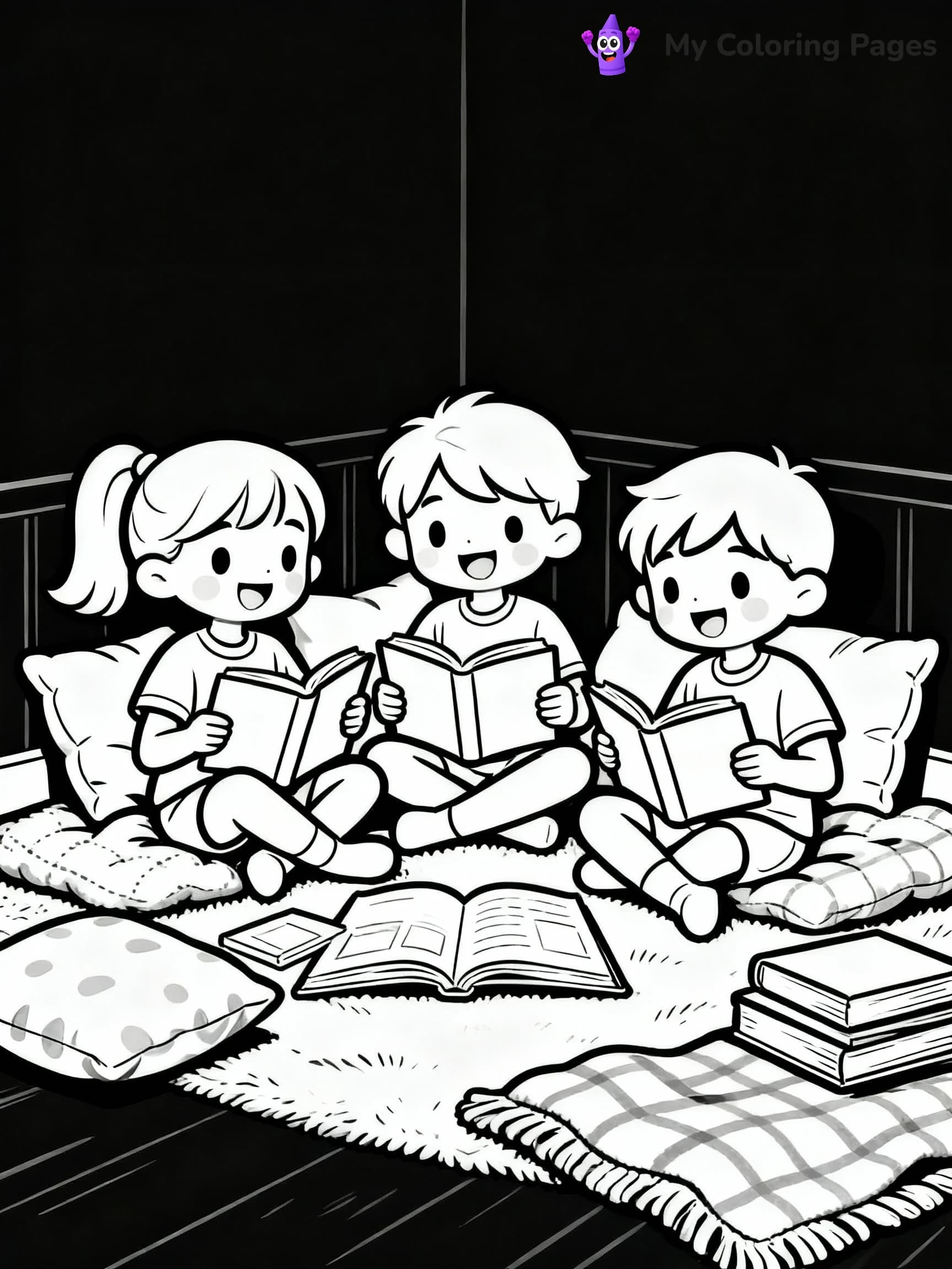 Library Coloring Pages - 3