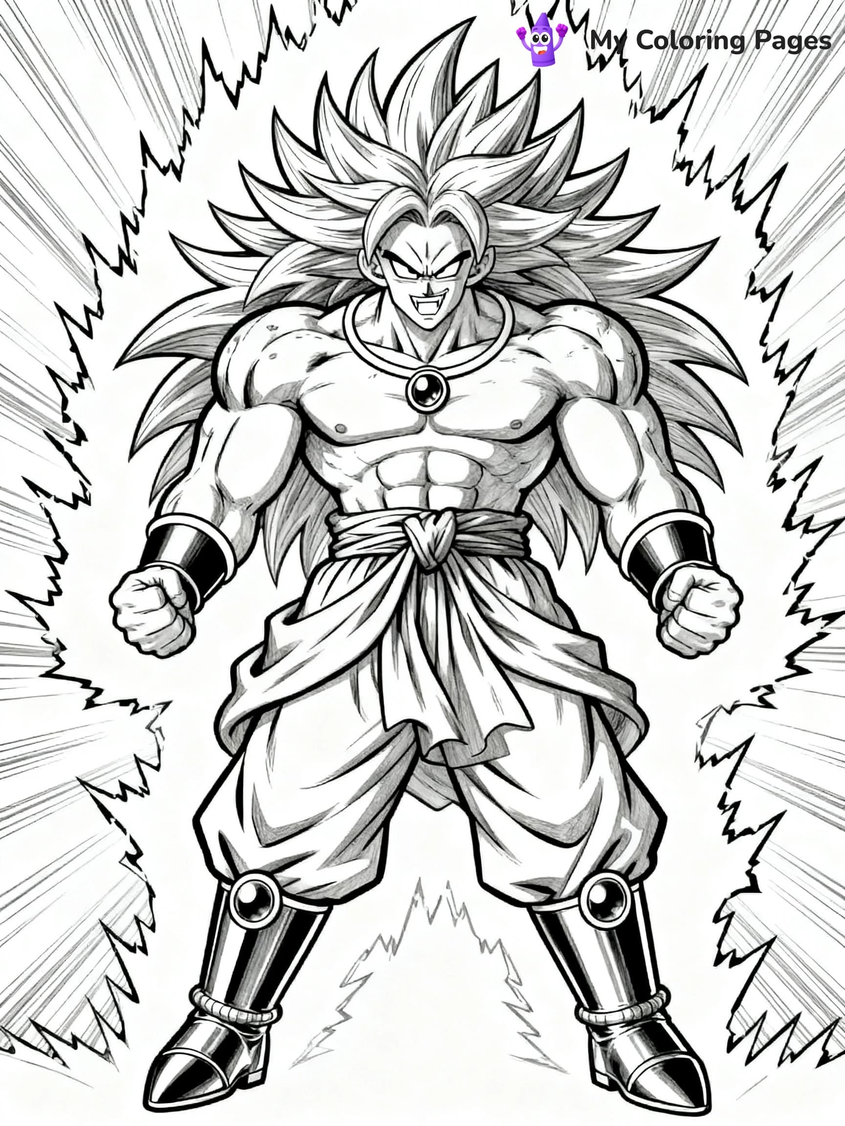 Dragon Ball Z Coloring Pages Broly - 6