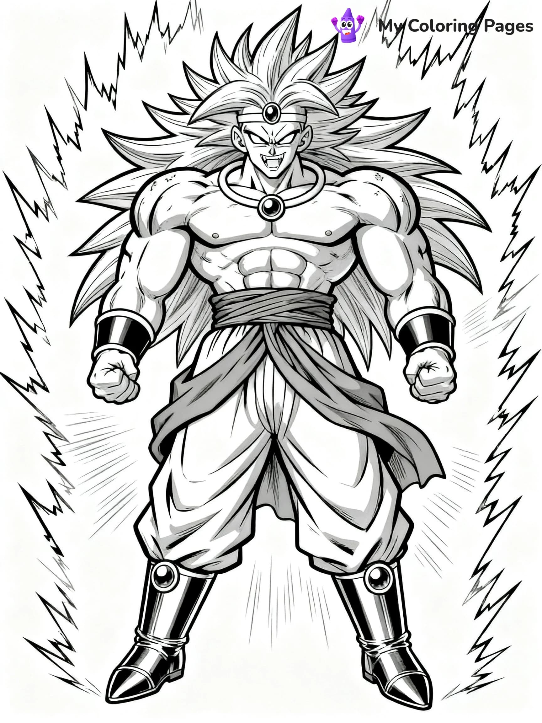 Dragon Ball Z Coloring Pages Broly - 5