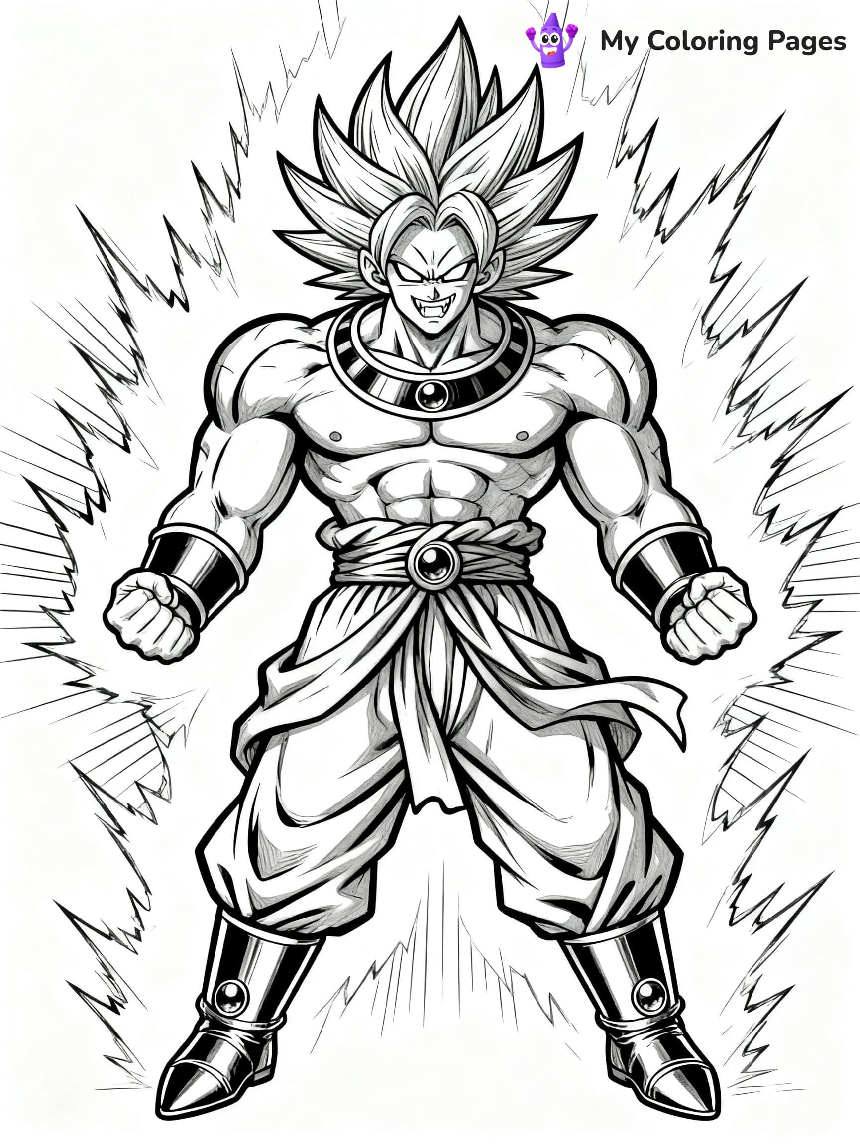 Dragon Ball Z Coloring Pages Broly - 2
