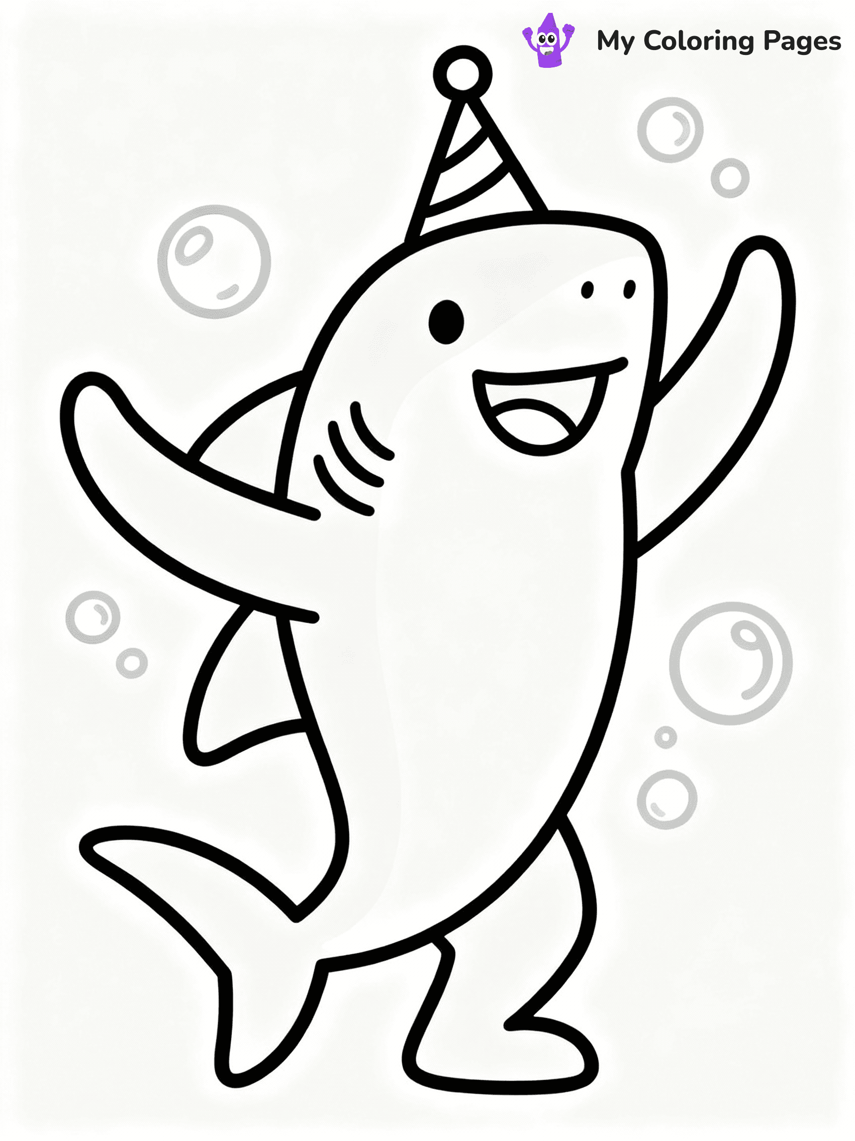 Baby Shark Coloring Pages - 27